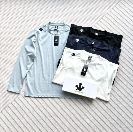 Descente Men's Long Sleeve Undershirt - Moisture Wicking, Breathable 1 Descente Men's Long Sleeve Undershirt - Moisture Wicking, Breathable