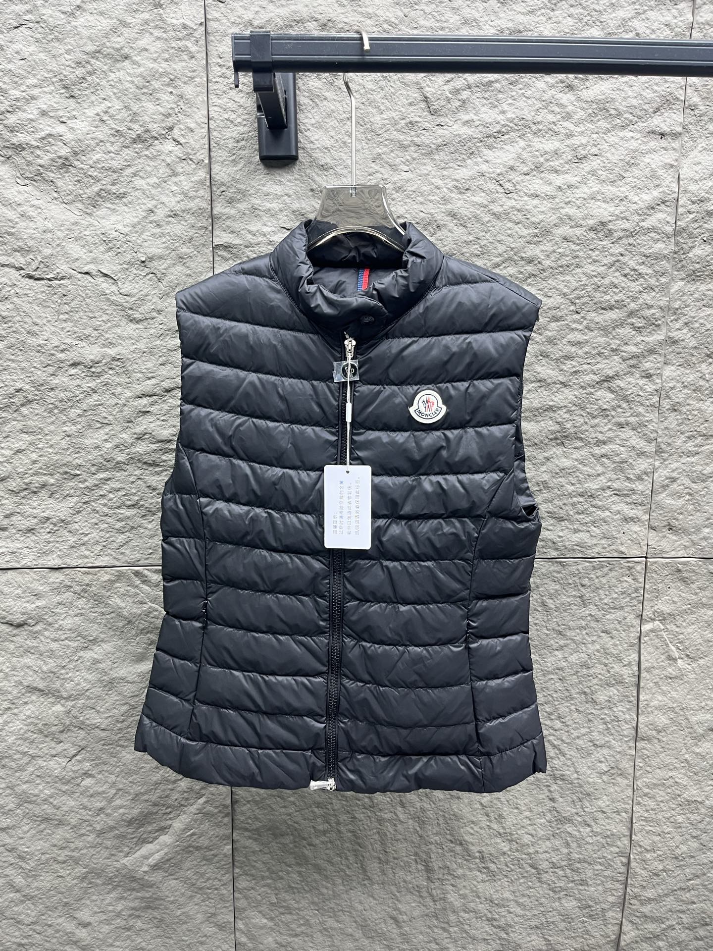 🆕MON*25 Chaleco de plumas de cuello alto para mujer Contrin, nuevo modelo de otoño/invierno de Montclair