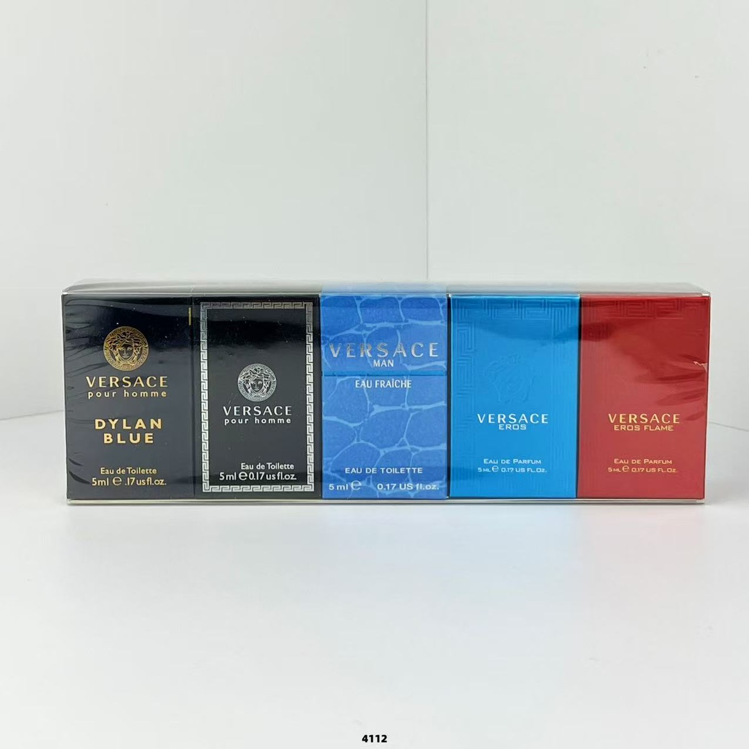 ¡60! Perfume de hombre Versace muestra 5ml set de cinco piezas! Incluye: 5ml*5. Aromas: fresco, caballeroso, Eros Flame…