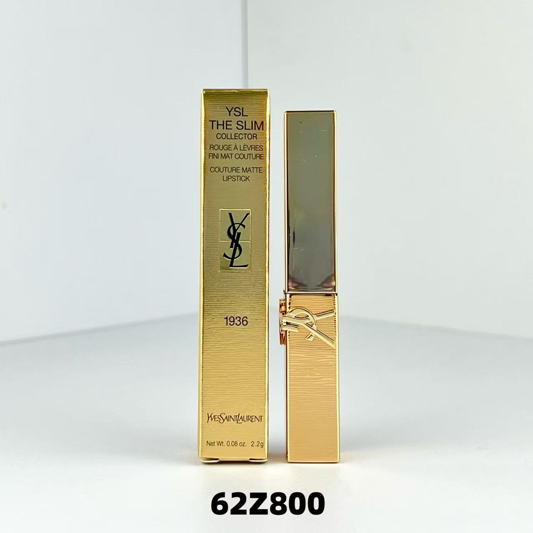 30! (Nota del pedido: mini barra de labios dorada navideña 2025 1936) YSL Saint Laurent mini barra de labios dorada 2.2…