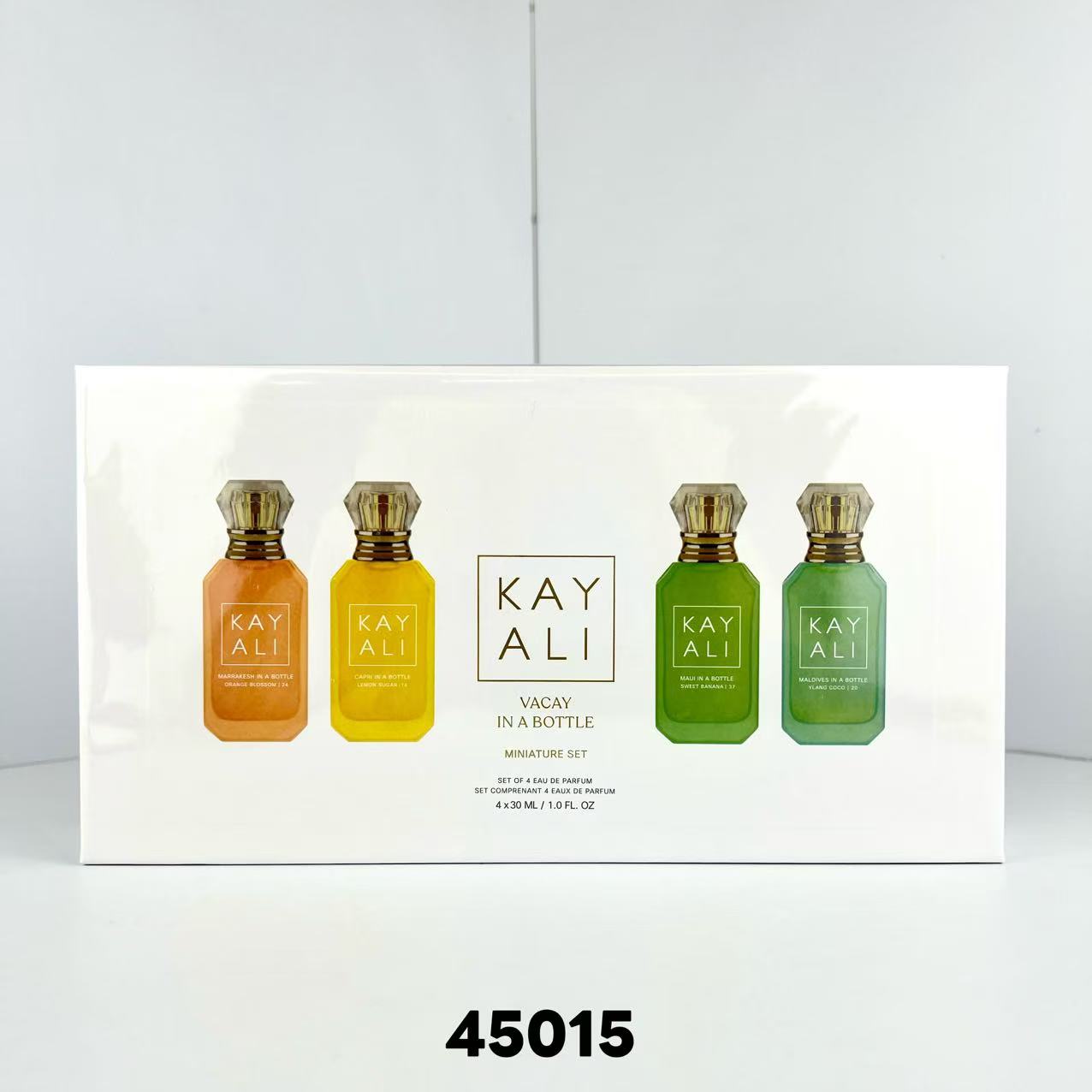 ¡80! ✍️ Set de 4 perfumes Kayali 30ml/VACAY🔜Código 45015✔️Nuevo producto/Set de 4 perfumes Kayali 30ml/VANILLA