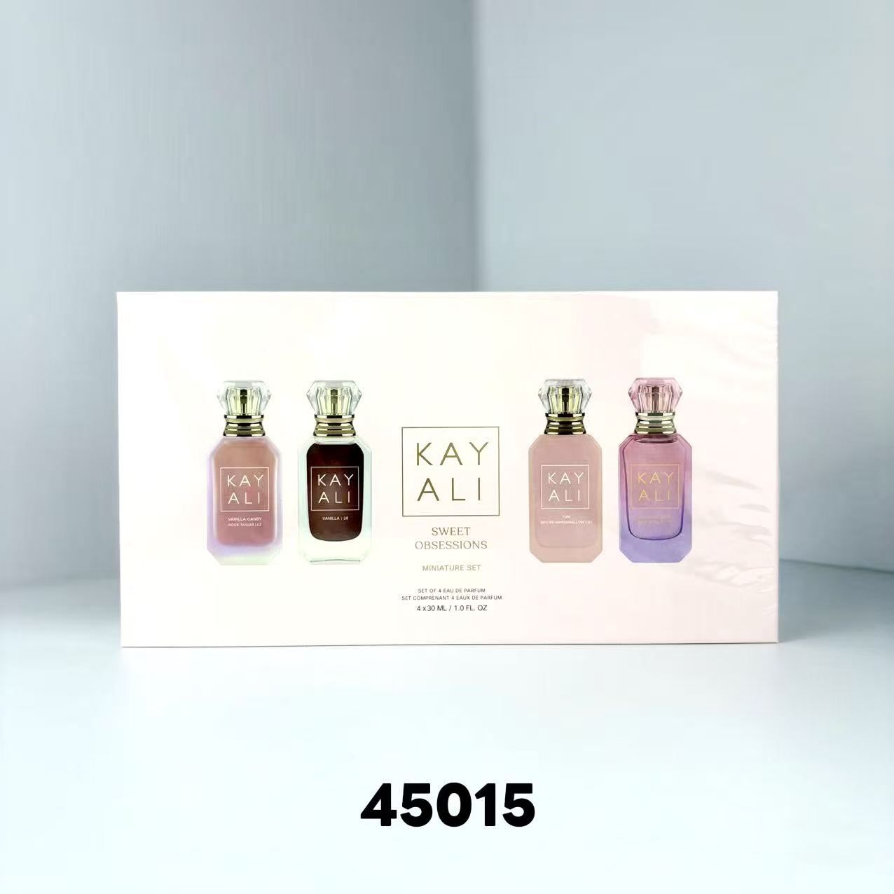 ¡80! ✍️ Set de 4 perfumes Kayali 30ml/SWEET🔜Código 45015✔️Nuevo producto/Set de 4 perfumes Kayali 30ml/SWEET