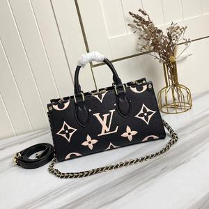 Louis Vuitton LV Onthego Bags Handbags Grey Weave Empreinte​ Chains M23641