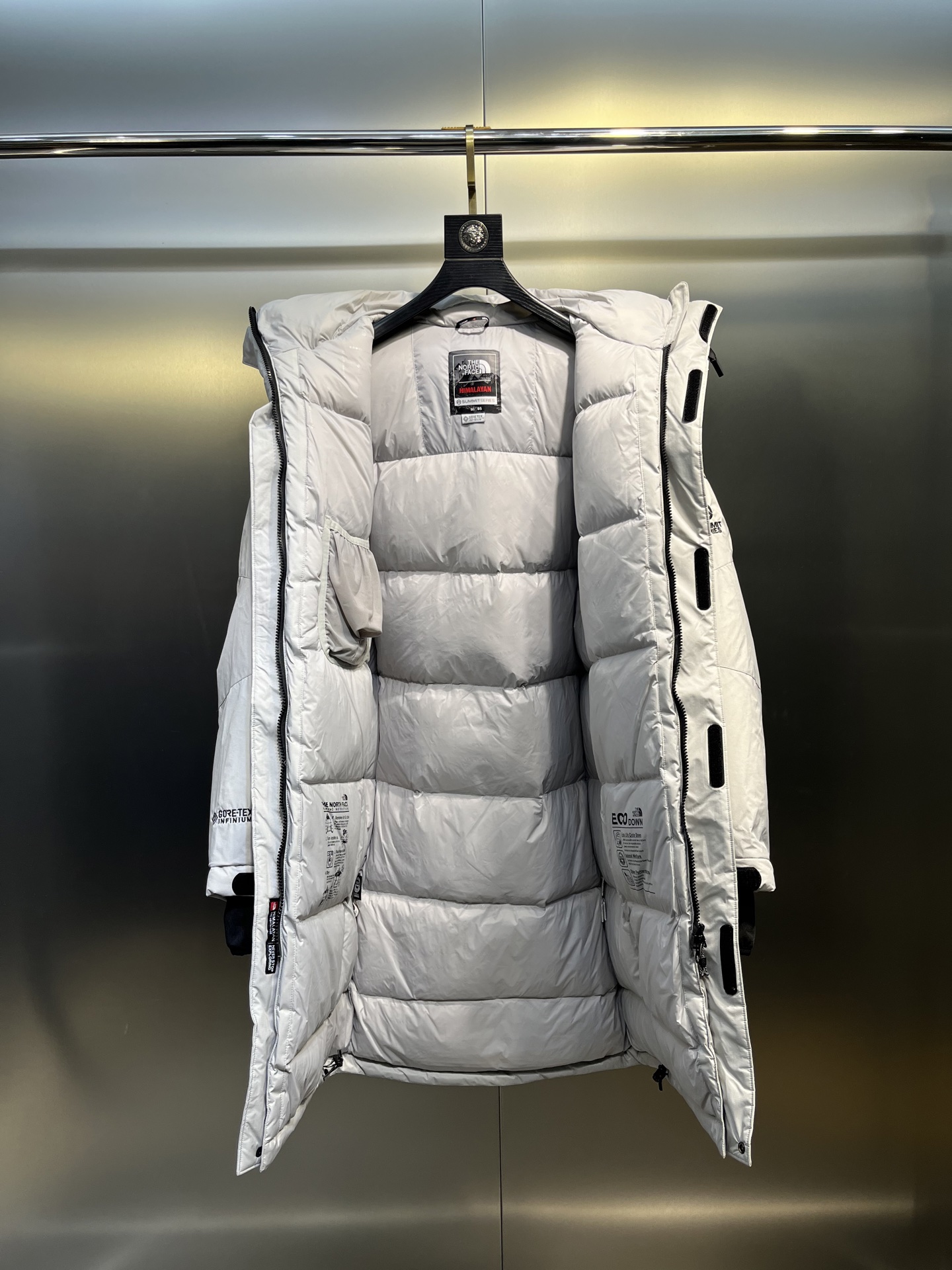 The North Face レトロヒマラヤ ロングダウン 防水14Dナイロン 極暖フード付き