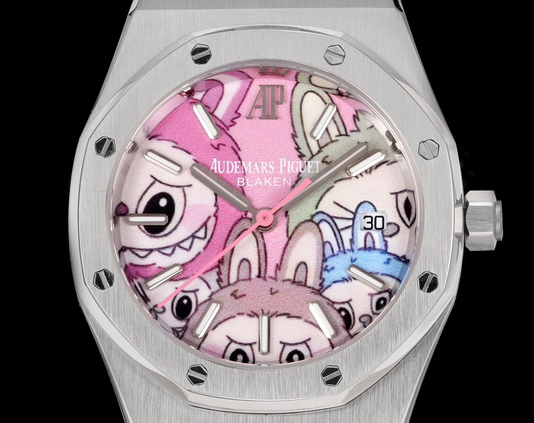 “Aperture 4025 Drill 50: Limited Edition Multi-Colored Oil Colors & Ceramics Watch with Sapphire Crystal Glass Lenses” - 图片 3