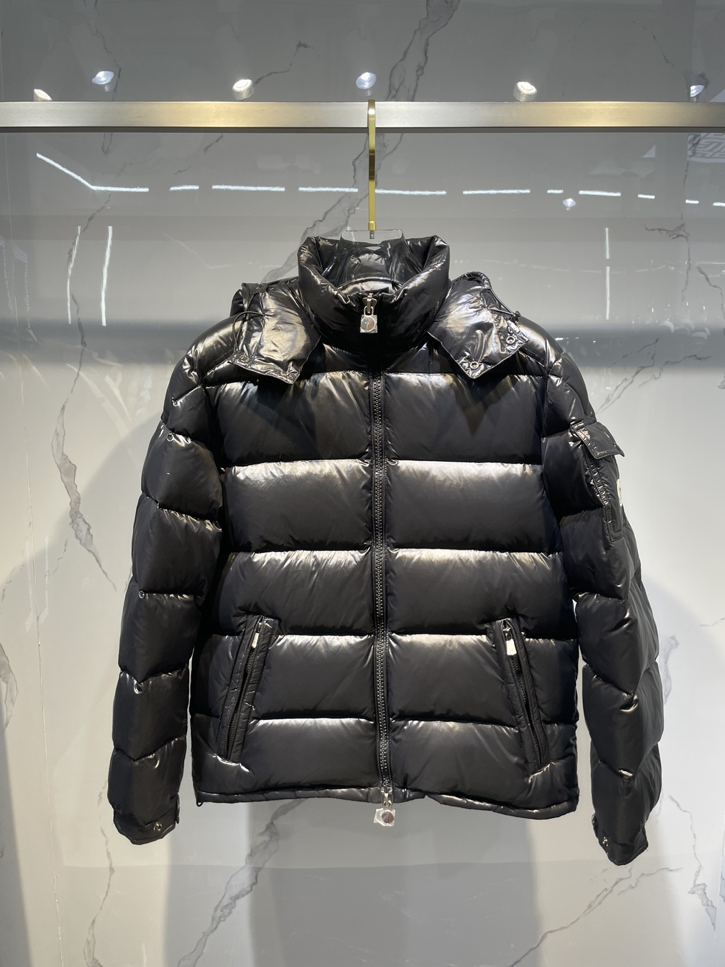 Moncler Clothing Down Jacket Black Winter Collection