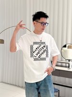High Quality Replica
 Sale
 Clothing T-Shirt Black White Unisex Cotton Spring/Summer Collection Fashion Short Sleeve