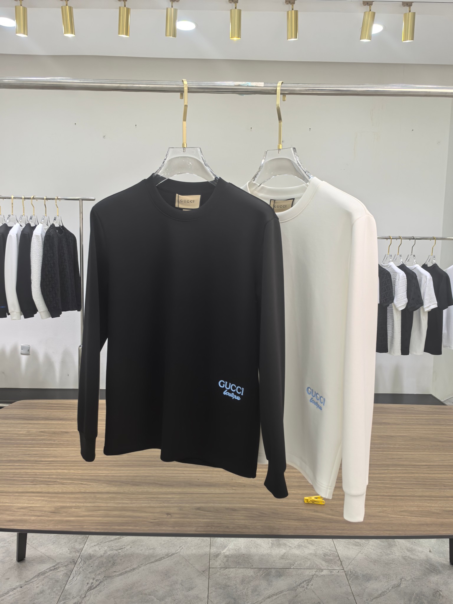 Gucci 2025秋冬专柜新款 时尚休闲打底衫长袖T恤，精选进口高密度双面拉架棉面料，精致原版logo