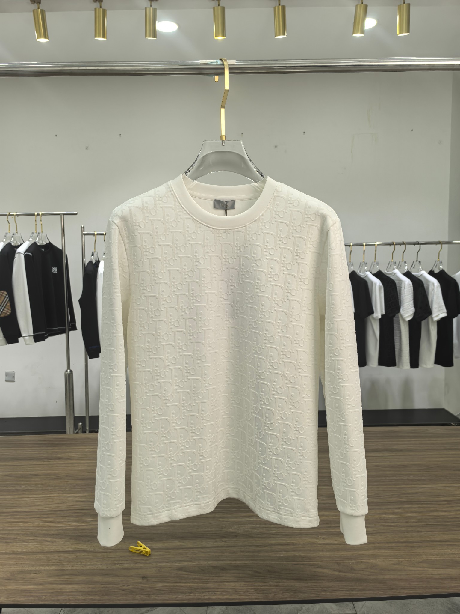 Dior 2025秋冬专柜新款 时尚休闲打底衫长袖T恤，精选进口高密度双面拉架棉面料，精致原版logo打