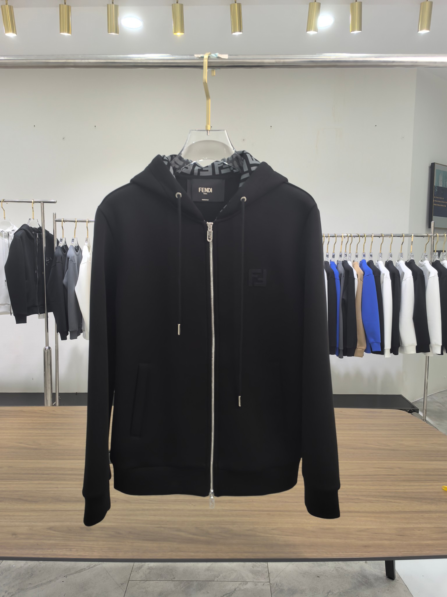 蒙口 2025秋冬最新爆款夹克外套 面料精选高支高密双股空气层长绒棉 手感超级舒服 logo精选全进口环