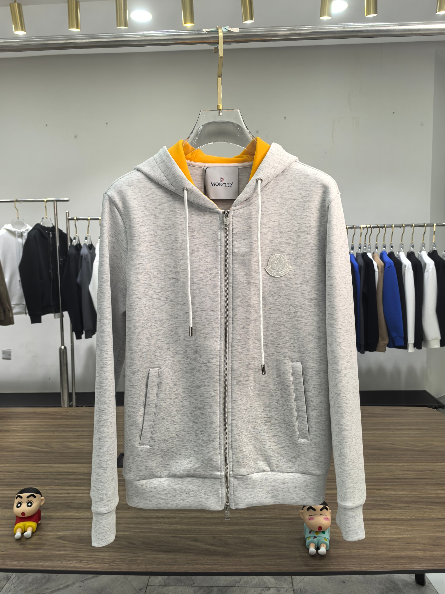 蒙口 2025秋冬最新爆款夹克外套 面料精选高支高密双股空气层长绒棉 手感超级舒服 logo精选全进口环