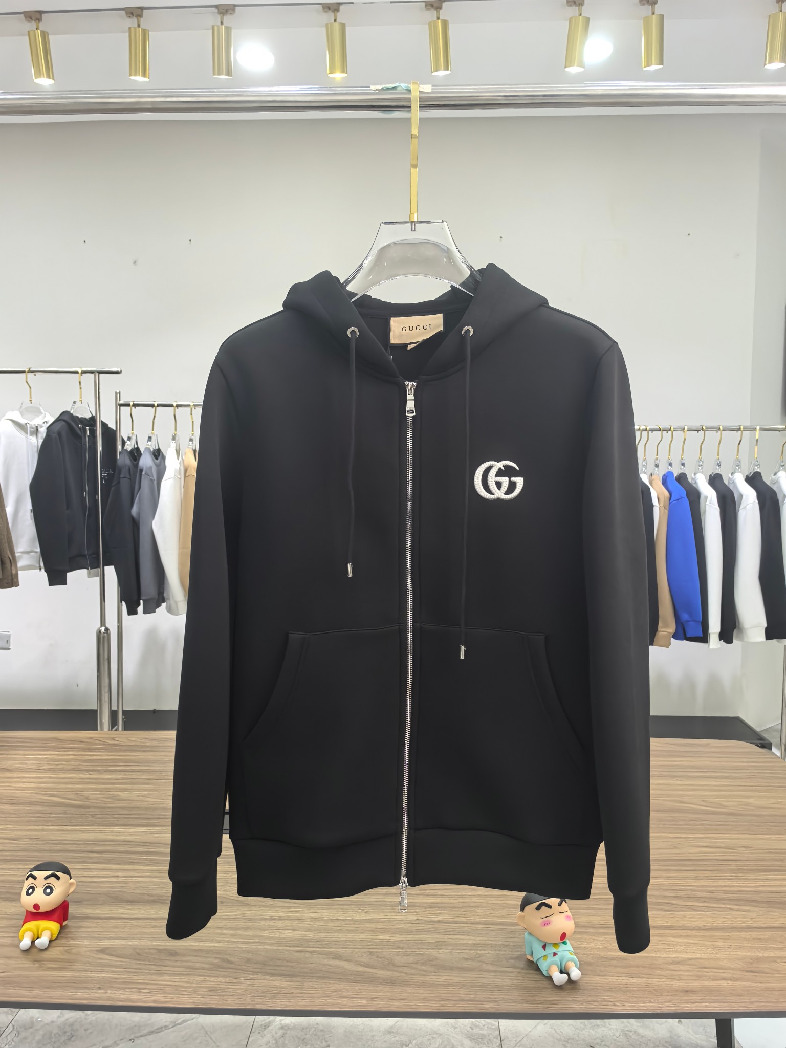 Gucci 2025秋冬最新爆款夹克外套 面料精选高支高密双股空气层长绒棉 手感超级舒服 logo精选全