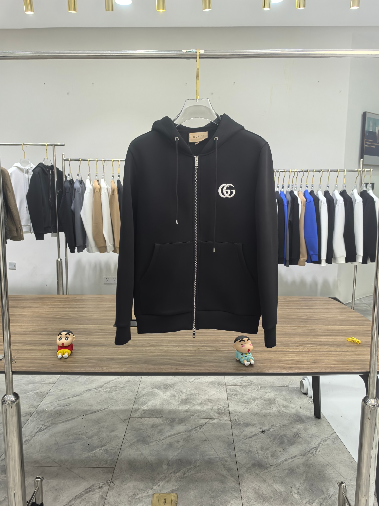 Gucci 2025秋冬最新爆款夹克外套 面料精选高支高密双股空气层长绒棉 手感超级舒服 logo精选全