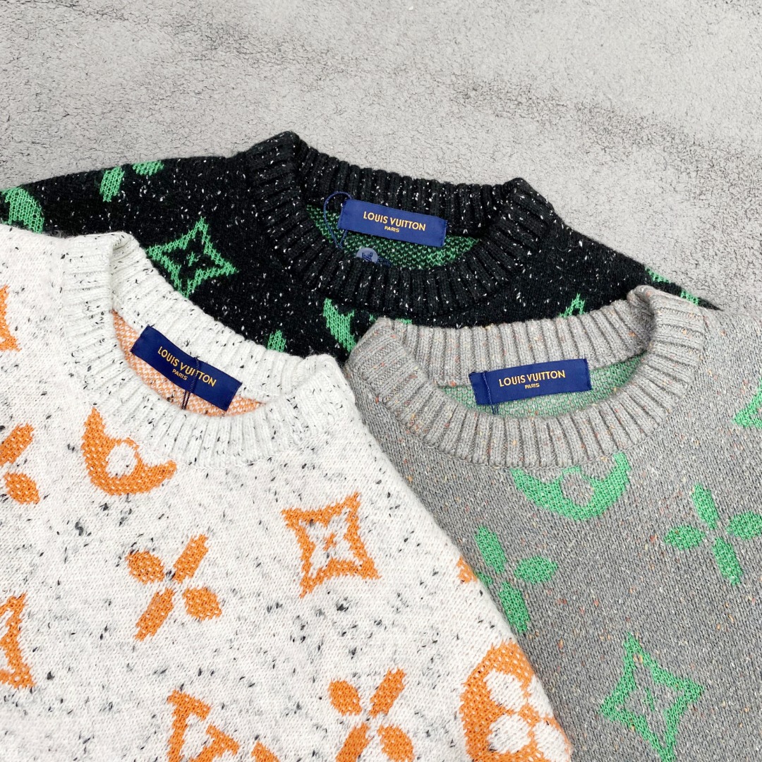 LV2025毛衣外套 2025秋冬最新系列，专柜1:1顶级复刻，全品相！加厚款，时下最流行的老钱风，老板