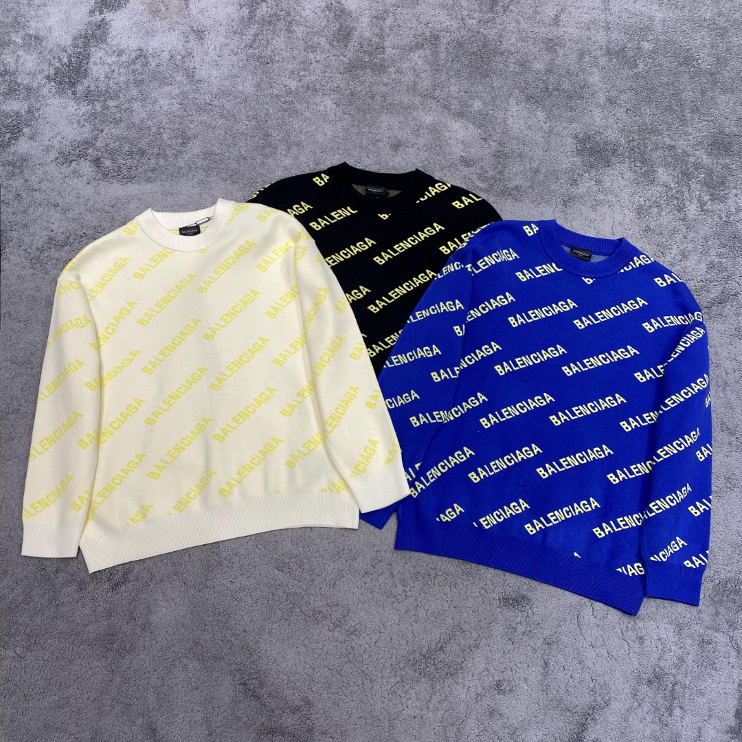 巴黎世家2025毛衣外套 2025秋冬最新系列，专柜1:1顶级复刻，全品相！加厚款，时下最流行的老钱风，