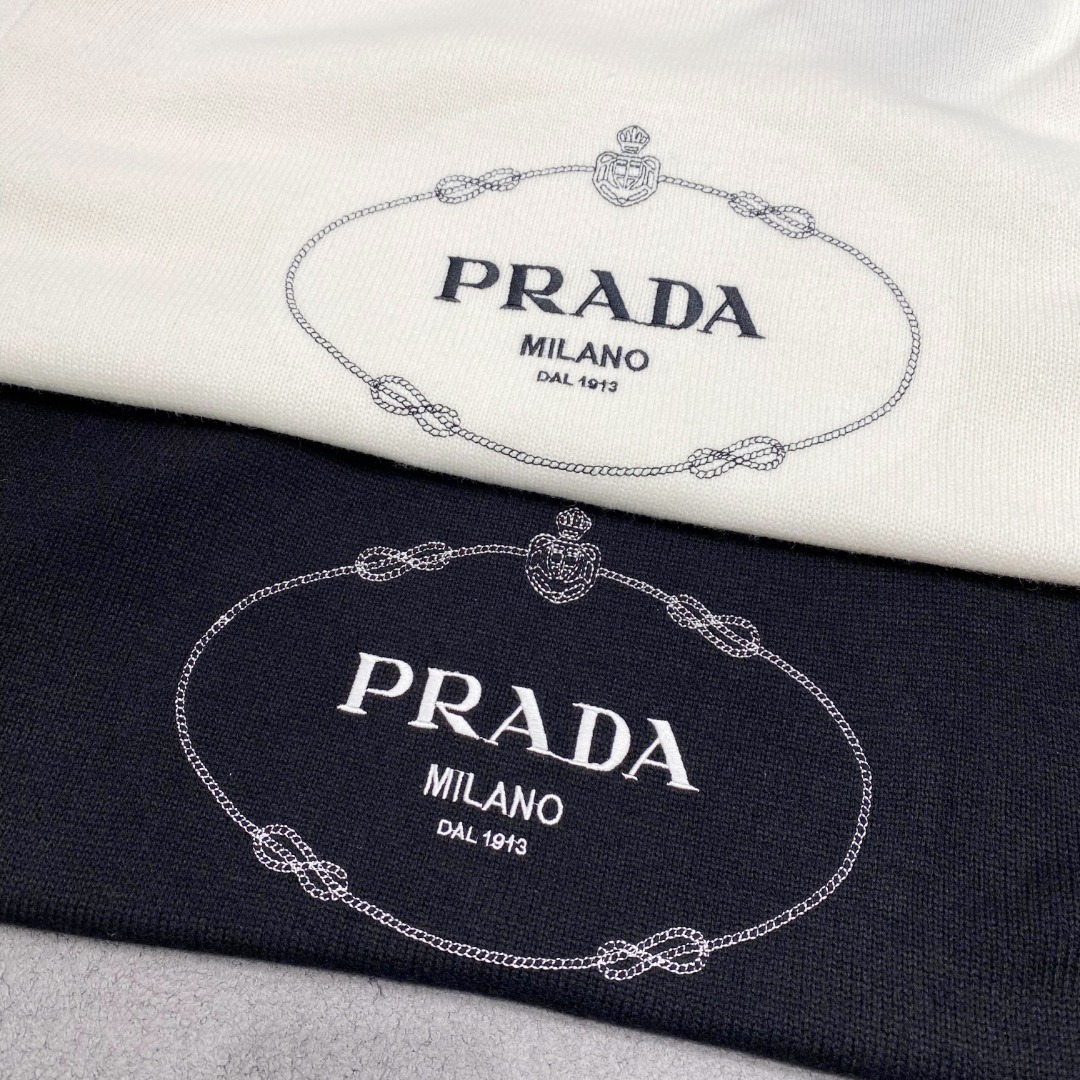 普拉达2025毛衣外套 2025秋冬最新系列，专柜1:1顶级复刻，全品相！加厚款，时下最流行的老钱风，老