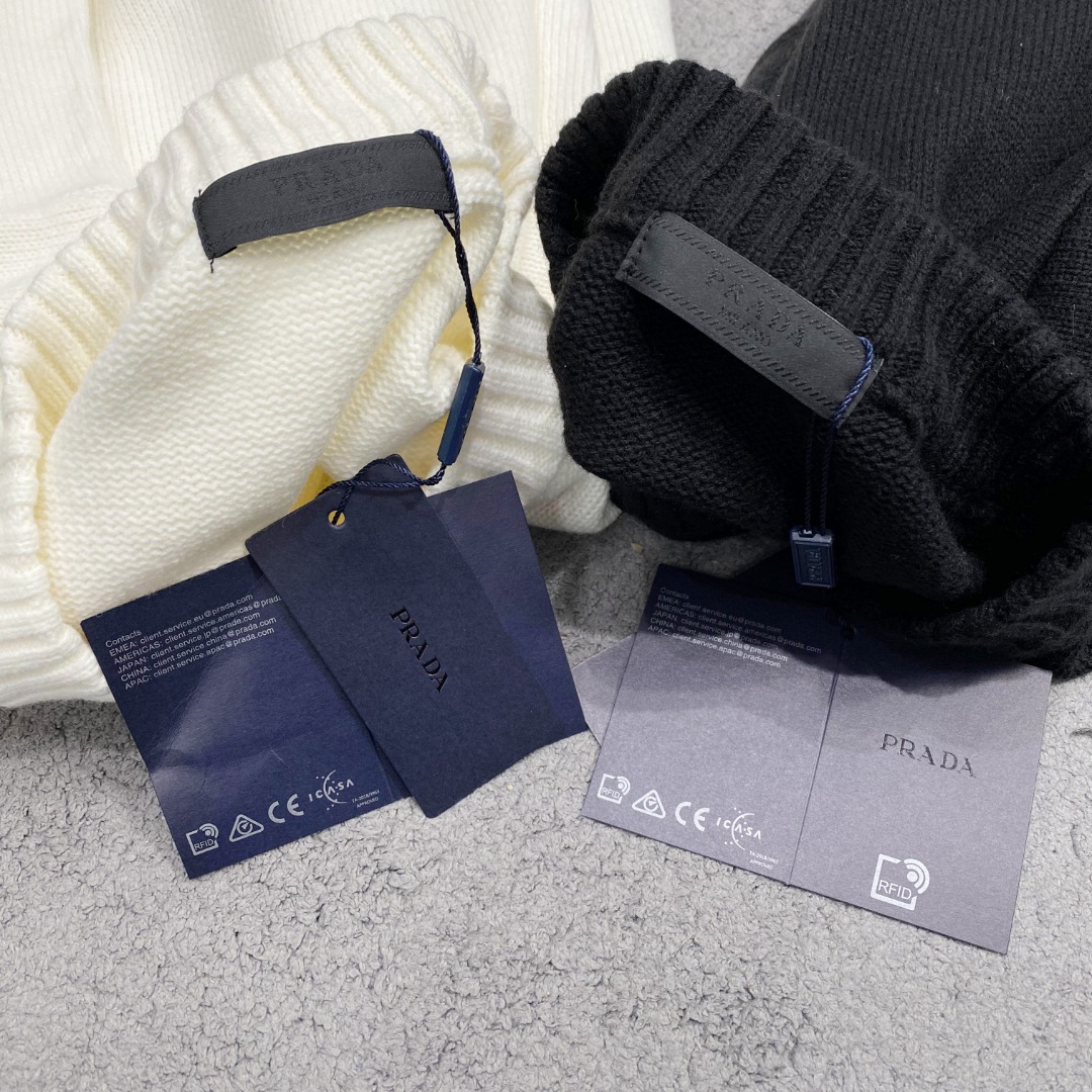 普拉达2025毛衣外套 2025秋冬最新系列，专柜1:1顶级复刻，全品相！加厚款，时下最流行的老钱风，老