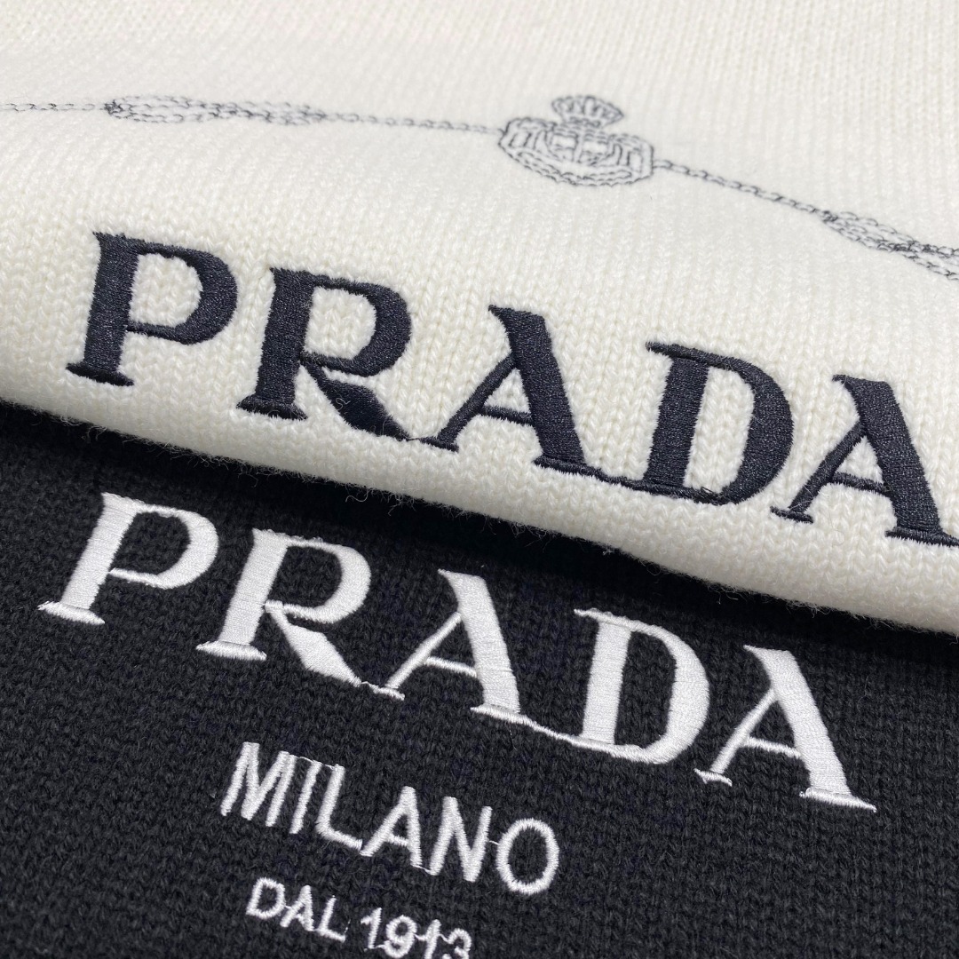 普拉达2025毛衣外套 2025秋冬最新系列，专柜1:1顶级复刻，全品相！加厚款，时下最流行的老钱风，老