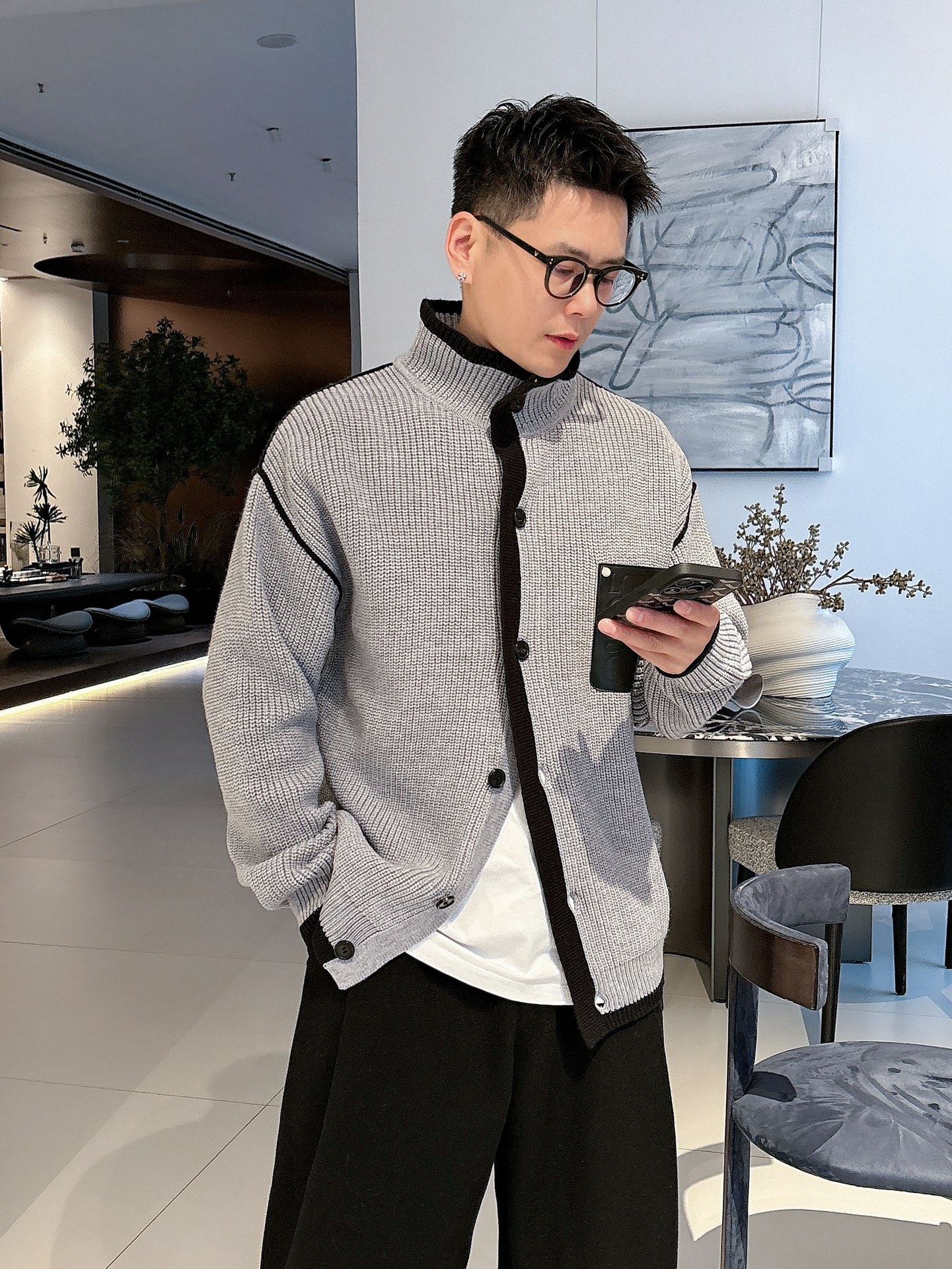 罗意威 2025毛衣外套 2025秋冬最新系列，专柜1:1顶级复刻，全品相！加厚款，时下最流行的老钱风，