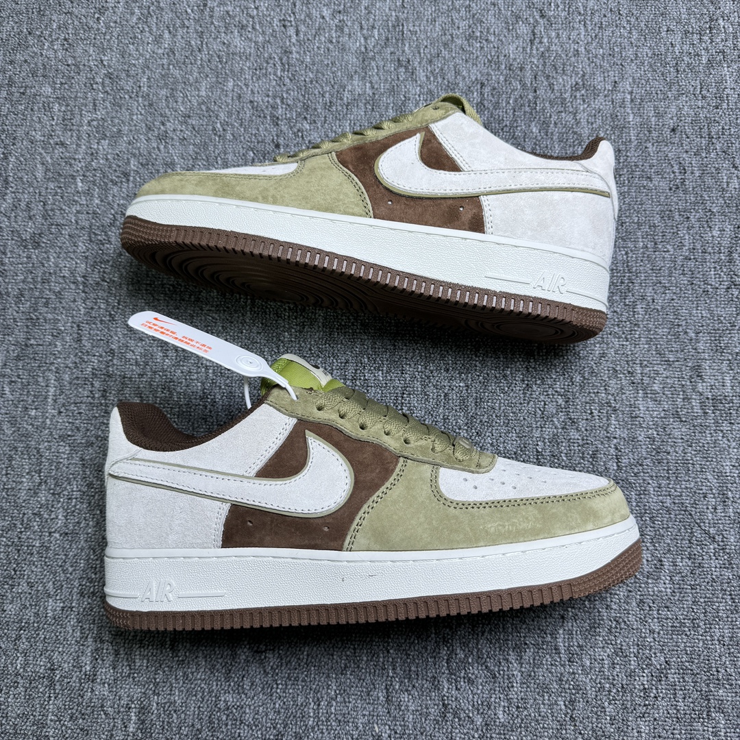 Nike Air Force 1 Low 07 Luffy Blanco Verde Marrón, horma original y cartón original para crear la silueta aut…