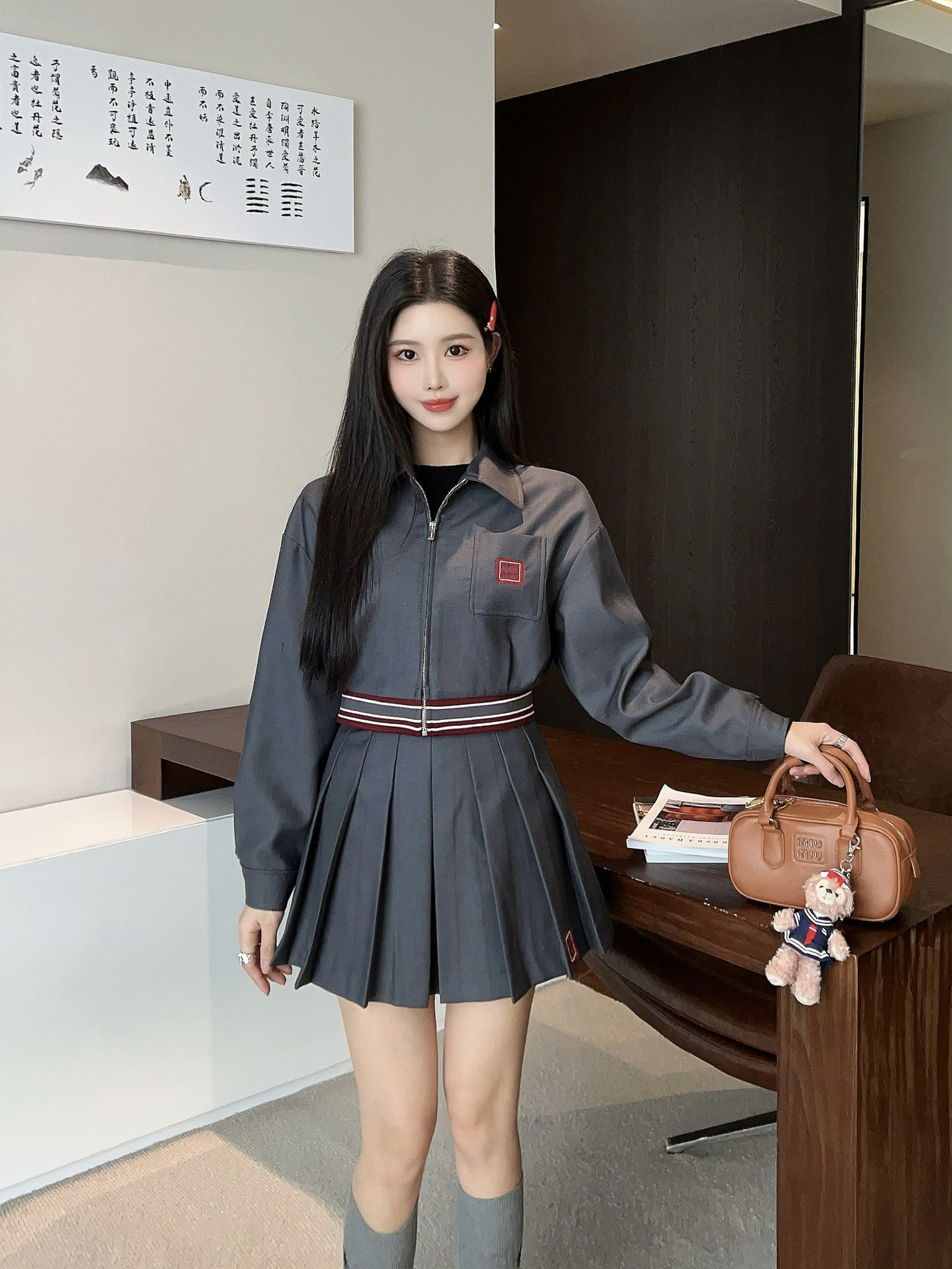 NO:453263,Jackets Skirts P-job works, skirts, jackets & coats, alexander wang19860909外套 半裙P交作品,,skirts,jackets & coats,alexander wang,Women's clothing