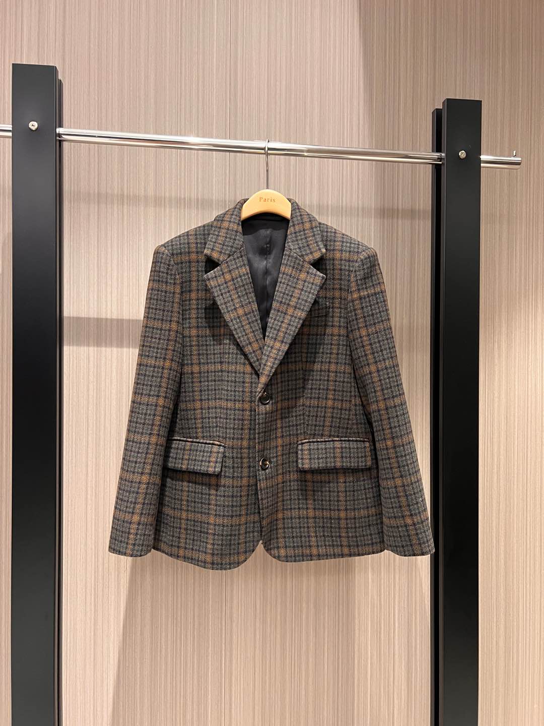 NO:294019,New old money style retro plaid blazer loose and casual commuting versatile fashion age-reducing SML, jackets & coats, business suit, alexander wang19860909新款老钱风复古格纹西装外套宽松休闲 通勤百搭 时尚减龄SML,,jackets & coats,business suit,alexander wang,Women's clothing