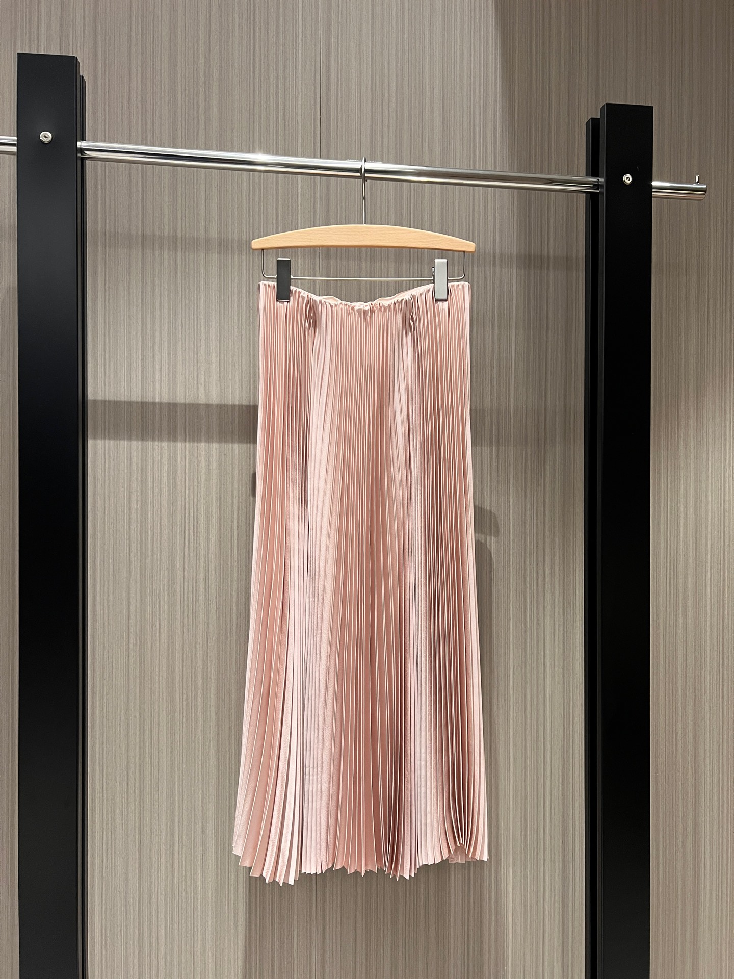 NO:296076,New minimalist design elastic waist pleated skirt elastic belt organ pleated simple and casual age-reducing versatile apricot pink S-XL, skirts, alexander wang19860909新款极简设计松紧腰百褶半裙弹力腰带 风琴压褶 简约休闲 减龄百搭杏色粉色 S-XL,,skirts,alexander wang,Women's clothing