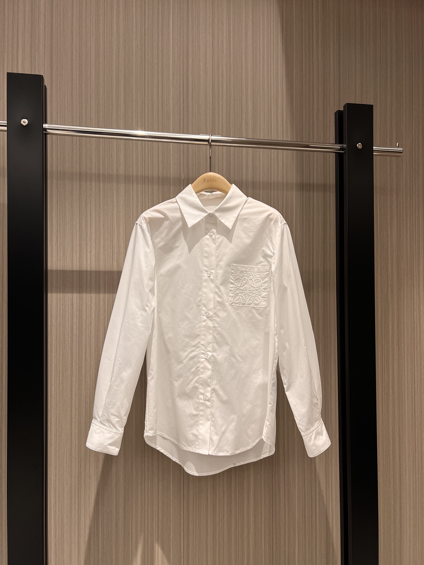 NO:315081,New embroidered logo badge pocket decorative shirt small white control simple and fashionable commuting versatile SML, alexander wang19860909新款刺绣logo徽章口袋装饰衬衣小白控 简约时尚 通勤百搭SML,,alexander wang,Women's clothing