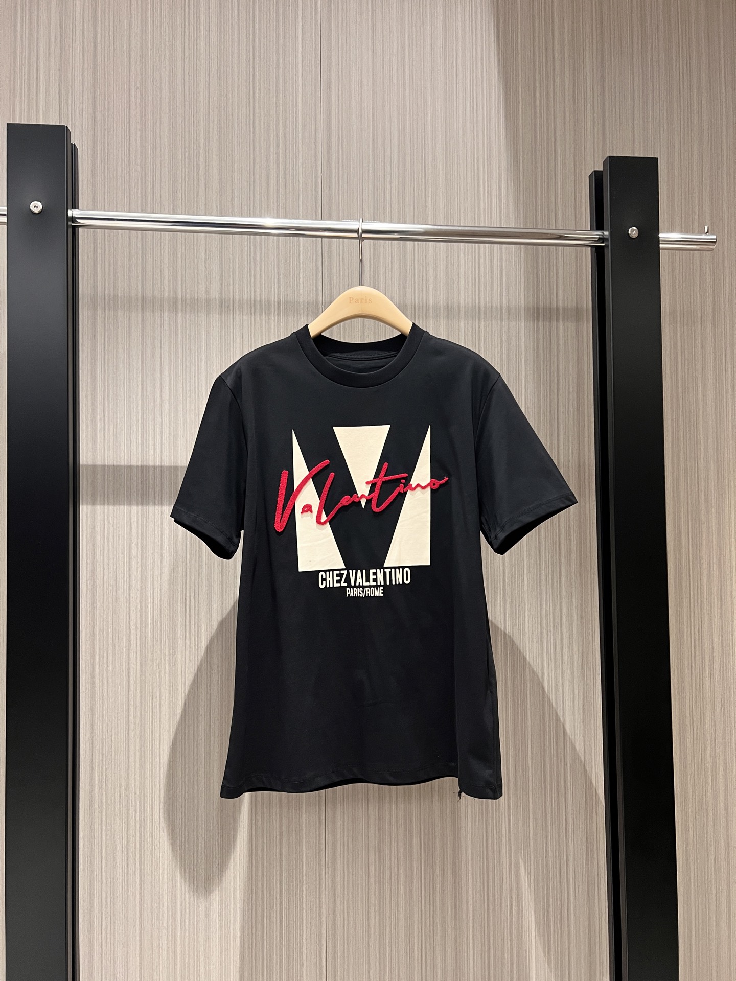 NO:315097,New three-dimensional toothbrush embroidered logo letter T-shirt loose and casual slim and versatile black and white powder SML, tees, t-shirt, alexander wang19860909新款立体牙刷绣logo字母T恤宽松休闲 显瘦百搭黑白粉 SML,,tees，t-shirt,alexander wang,Women's clothing