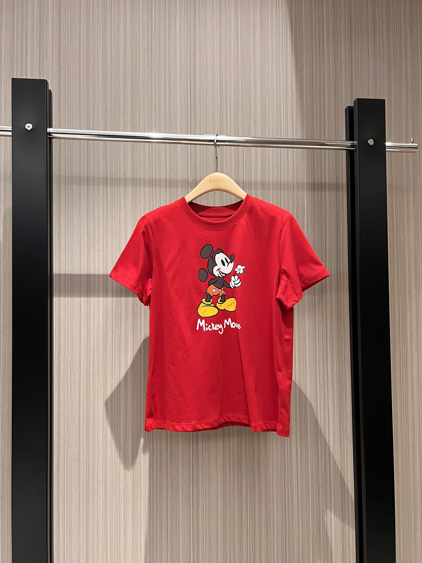 NO:315091,New cute hand-painted Mickey Mouse T-shirt small style slim and slim cute and versatile red and white SML, tees, t-shirt, alexander wang19860909新款可爱手绘米奇老鼠T恤小版型 修身显瘦 可爱百搭红色白色 SML,,tees，t-shirt,alexander wang,Women's clothing