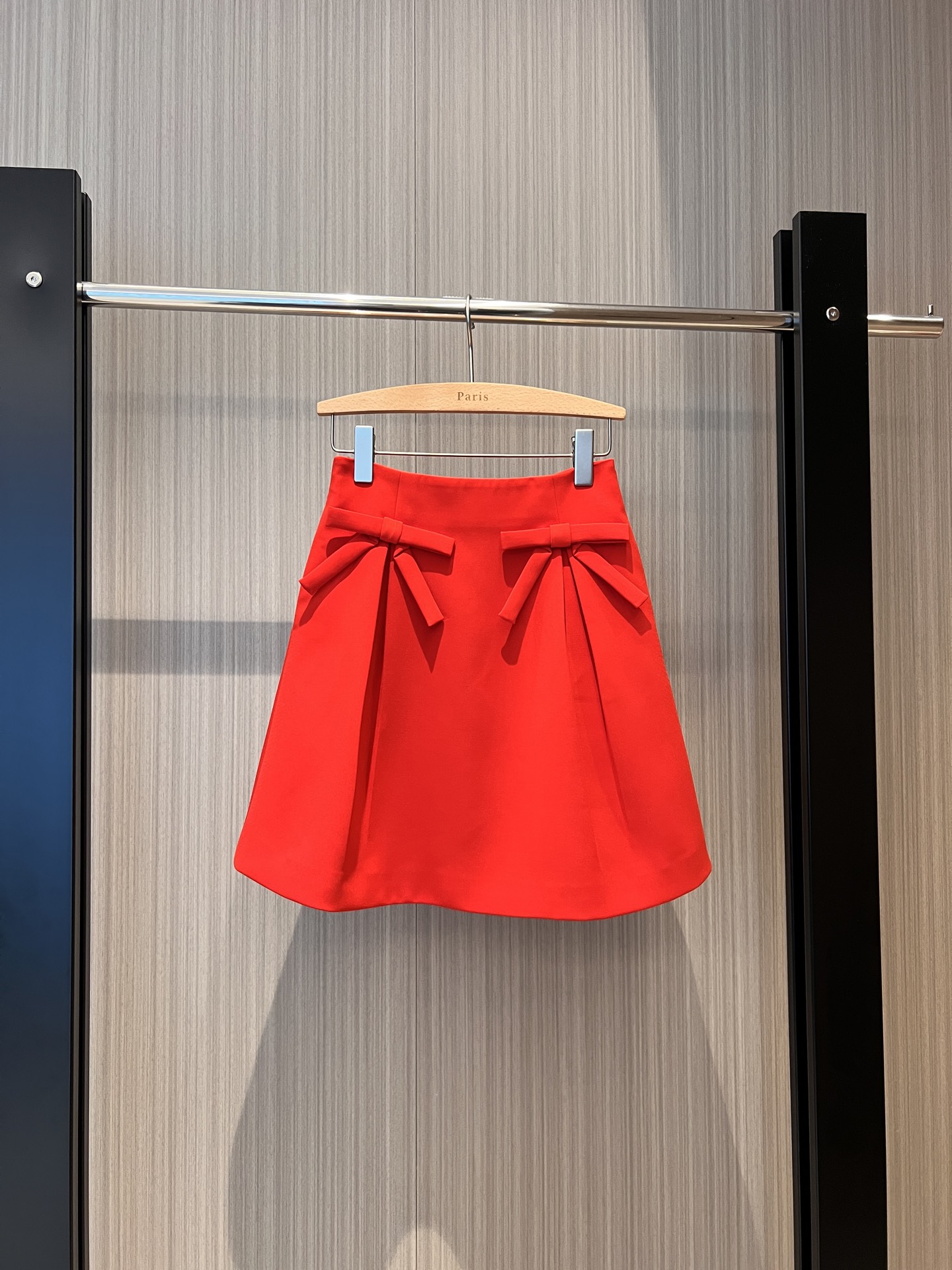 NO:316412,New bow-decorated A-line skirt Valentine's Day red pockets on both sides Elegant temperament Cute and versatile SML, skirts, alexander wang19860909新款蝴蝶结装饰A字半裙 情人节正红两侧有口袋 优雅气质 可爱百搭 SML,,skirts,alexander wang,Women's clothing