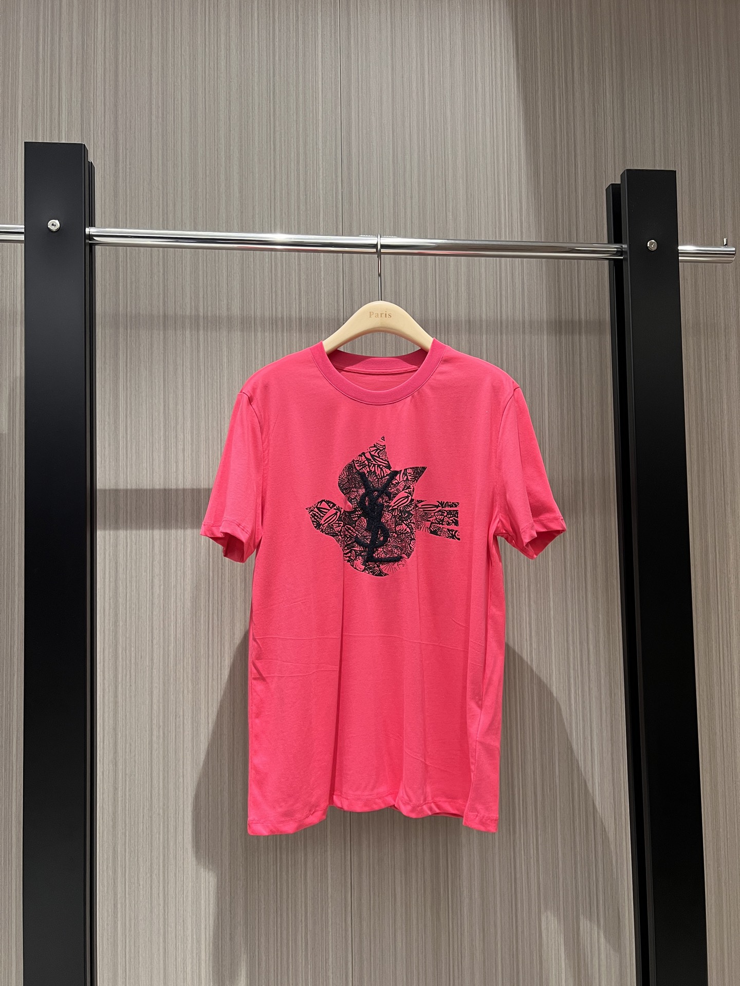 NO:310454,New swallow print Ysl towel embroidered T-shirt loose and casual, age-reducing versatile SML, saint laurent,tees, t-shirt,alexander wang19860909新款燕子印花Ysl毛巾绣T恤 宽松休闲 减龄百搭 SML,,saint laurent,tees，t-shirt,alexander wang,Women's clothing