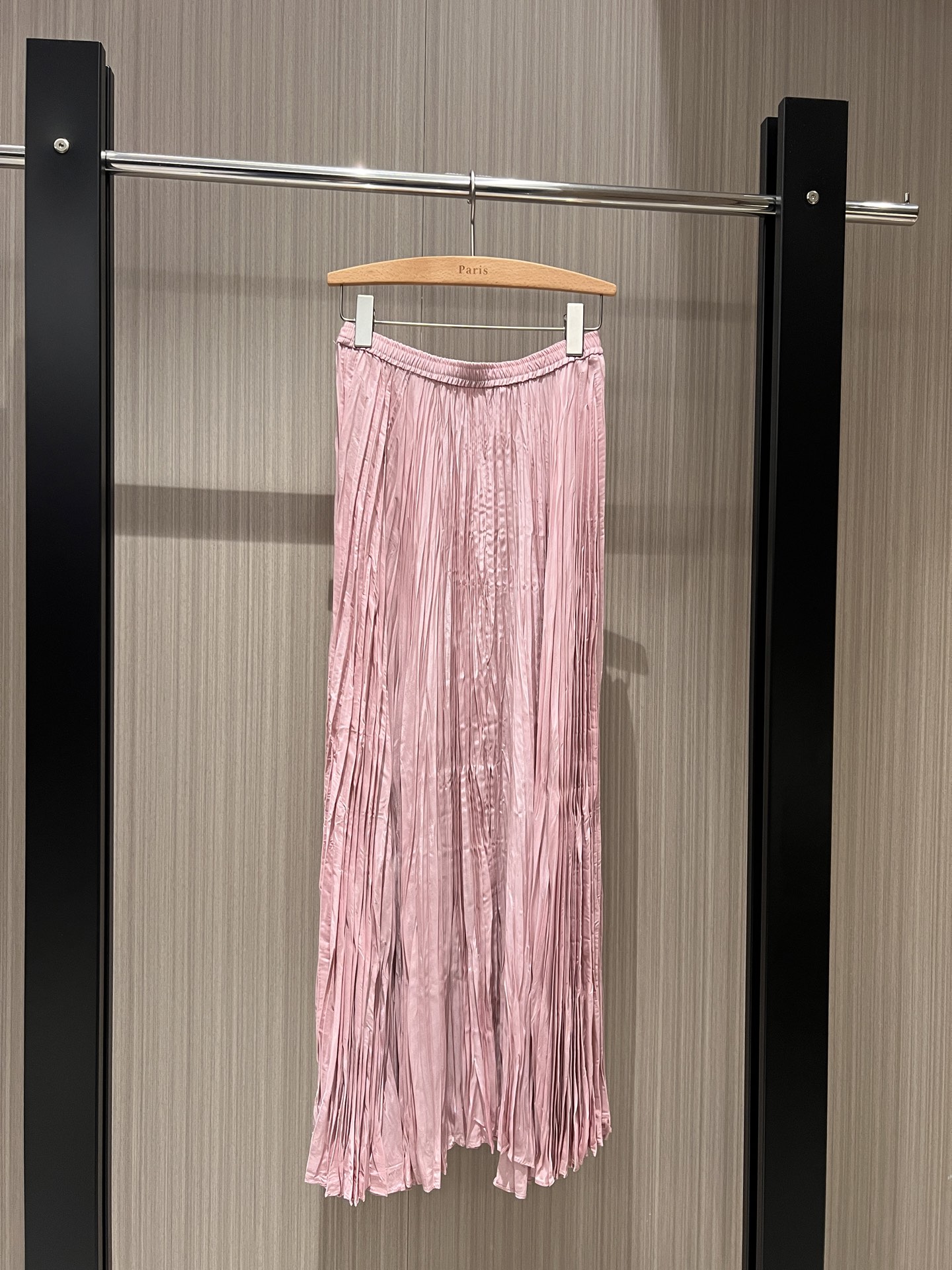 NO:312428,New minimalist pleated skirt, oversized long skirt, elastic waist, refreshing and comfortable vacation, leisure and age-reducing, apricot pink black taro purple S-XL 8,, skirts, alexander wang19860909新款极简褶皱设计半裙 超大摆长裙松紧腰 清爽舒适度假休闲减龄必备 杏色粉色黑色香芋紫 S-XL 8,,skirts,alexander wang,Women's clothing