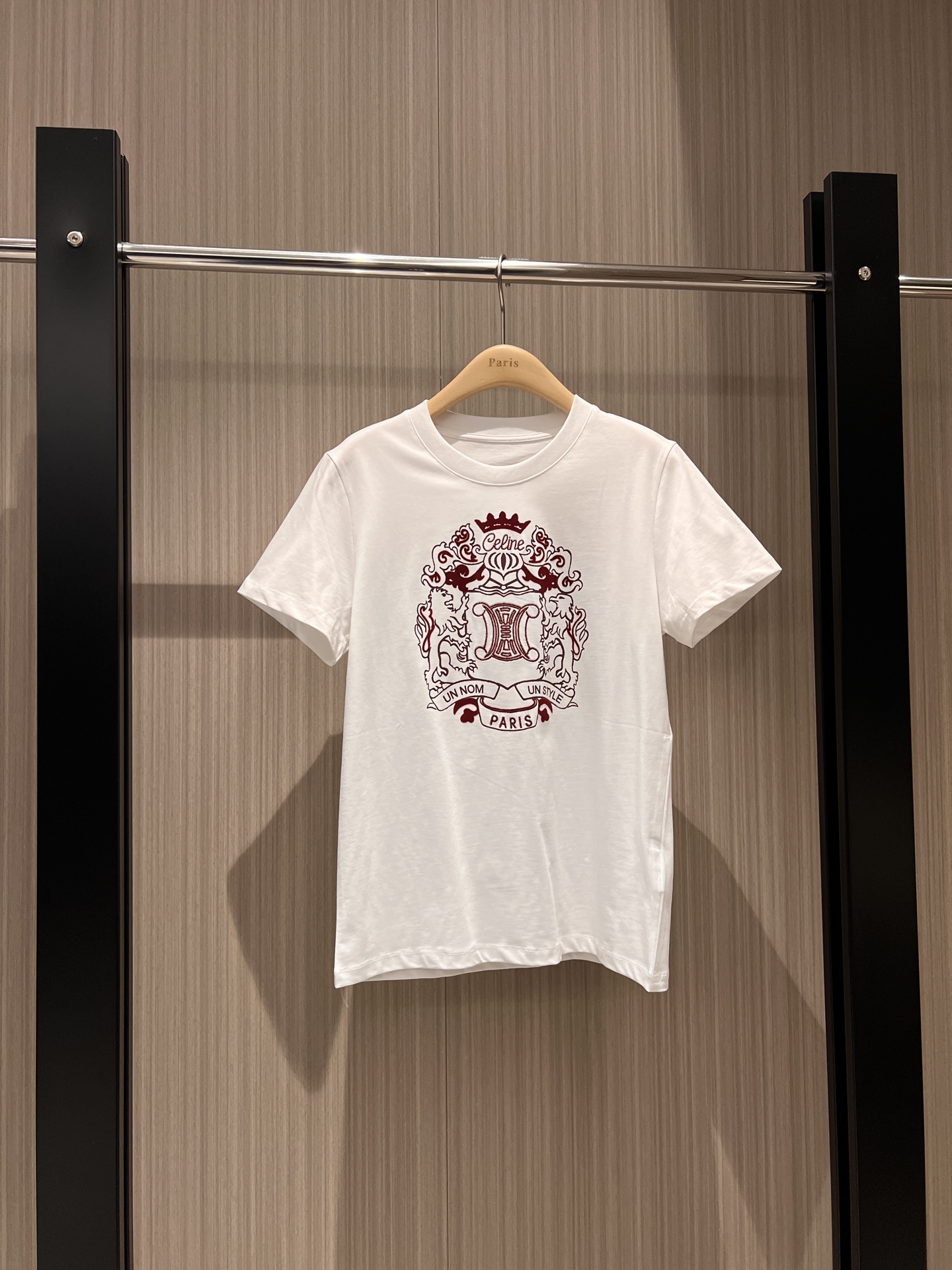 NO:313015,New embroidered Arc de Triomphe printed T-shirt fashionable and casual age-reducing versatile black and white SML 8,,tees, t-shirt,alexander wang19860909新款刺绣凯旋门印花T恤时尚休闲 减龄百搭黑色白色 SML 8,,tees，t-shirt,alexander wang,Women's clothing