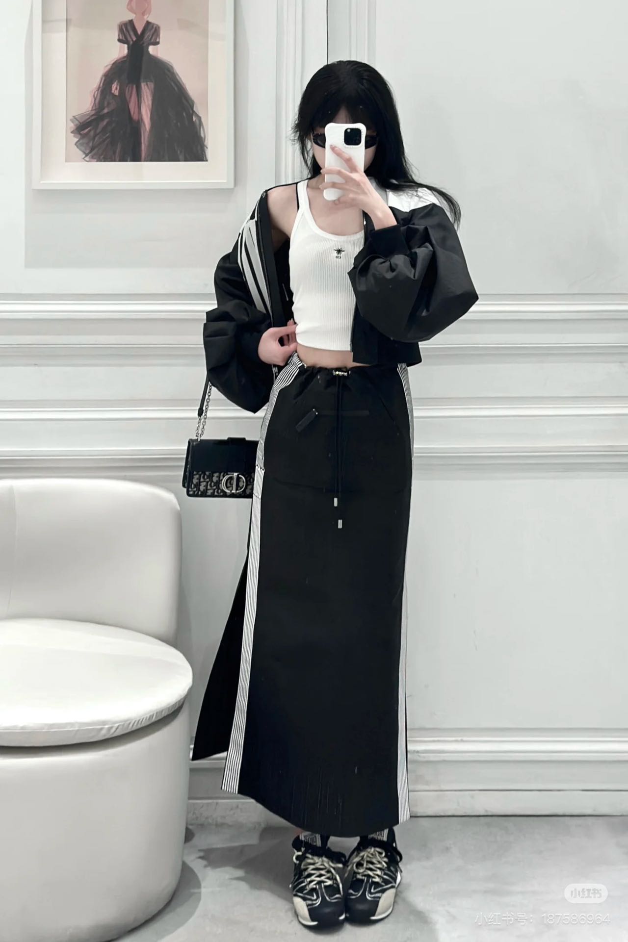 NO:323593,Slit skirt, skirts, alexander wang19860909开叉长裙,,skirts,alexander wang,Women's clothing