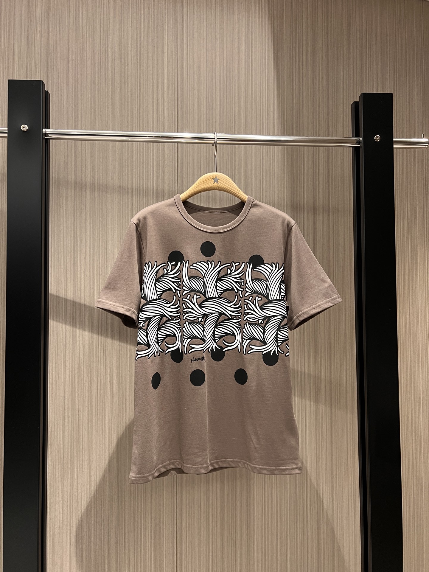 NO:325718,New large polka dot hemp rope printed T-shirt loose and fashionable casual and slim SML 822, tees, t-shirt, alexander wang19860909新款大波点麻绳印花T恤 宽松时尚 休闲显瘦SML 822,,tees，t-shirt,alexander wang,Women's clothing