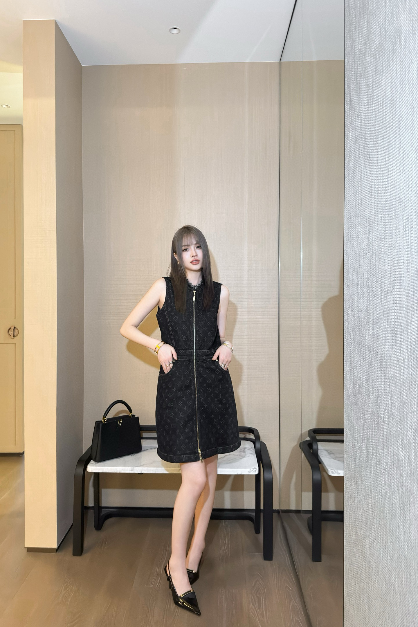 NO:317425,Jacquard black cowboy, alexander wang19860909提花黑牛仔,,alexander wang,Women's clothing