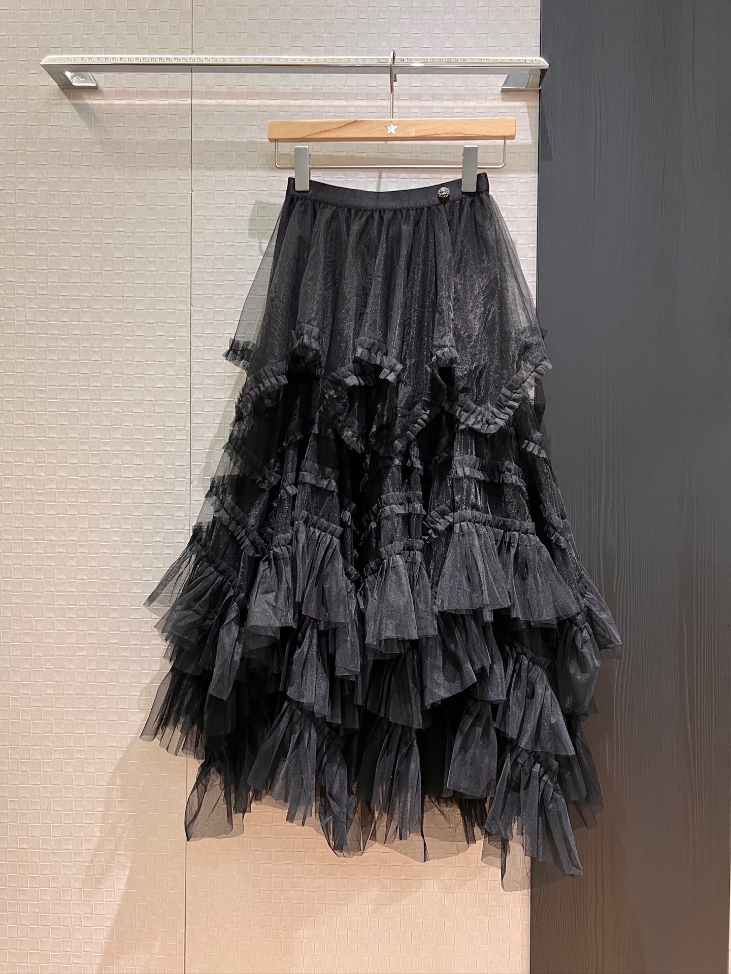 NO:414187,O new elastic waist multi-layer irregular mesh cake skirt and skirt sweet and cute temperament, exquisite little princess with age reduction, essential for banquets, black and white powder SML, skirts, alexander wang19860909O新款松紧腰多层不规则网纱蛋糕裙半裙甜美可爱 气质减龄精致小公主 宴会必备 黑白粉 SML,,skirts,alexander wang,Women's clothing