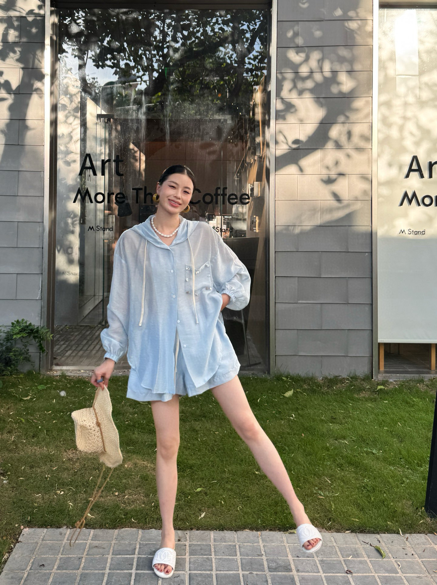 NO:413030,Light blue sun protection, alexander wang19860909浅蓝防晒,,alexander wang,Women's clothing