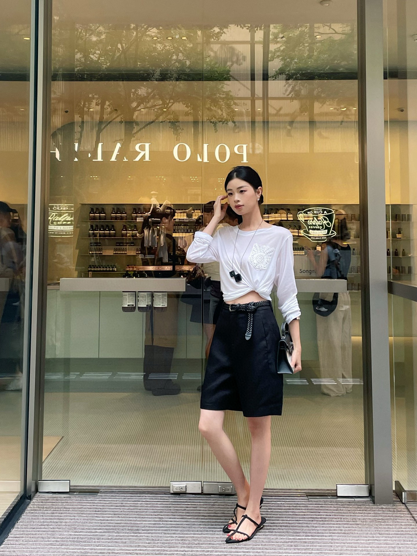 NO:421797,Black cropped pants, alexander wang19860909黑色五分裤,,alexander wang,Women's clothing