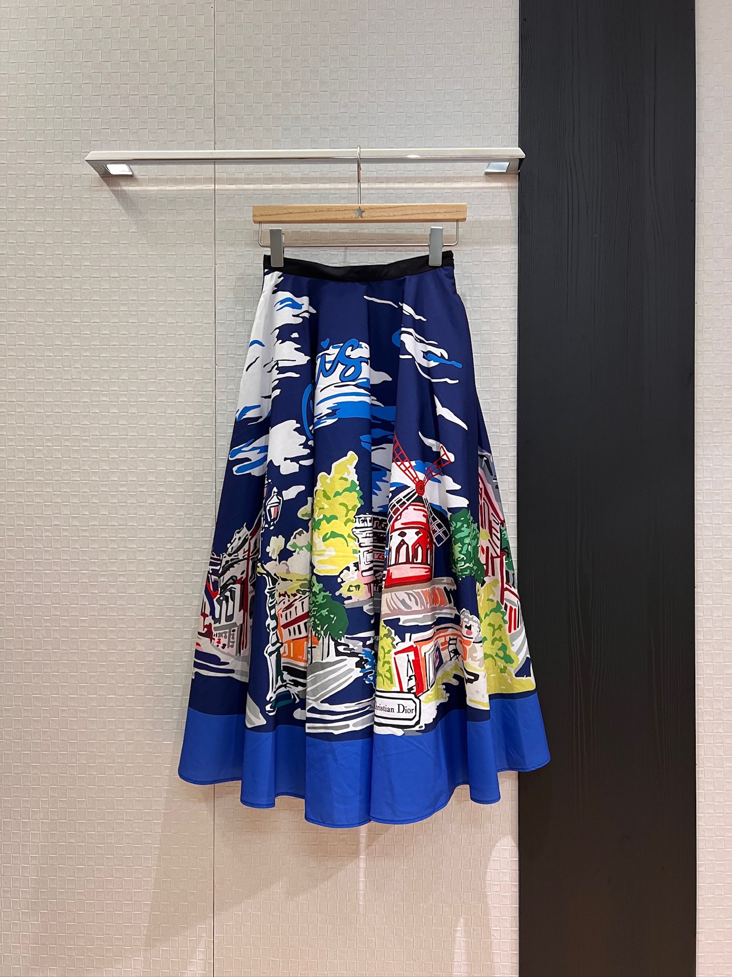 NO:436450,New Souvenir City Limited Series Oil Painting Printed Large Skirts with Pockets on both sides, Extra Large Four-meter Skirts, Eat-reducing Versatile SML, Skirts, Alexander Wang19860909新款souvenir城市限定系列油画印花大摆半裙两侧有口袋 超大四米裙摆 减龄百搭 SML,,skirts,alexander wang,Women's clothing