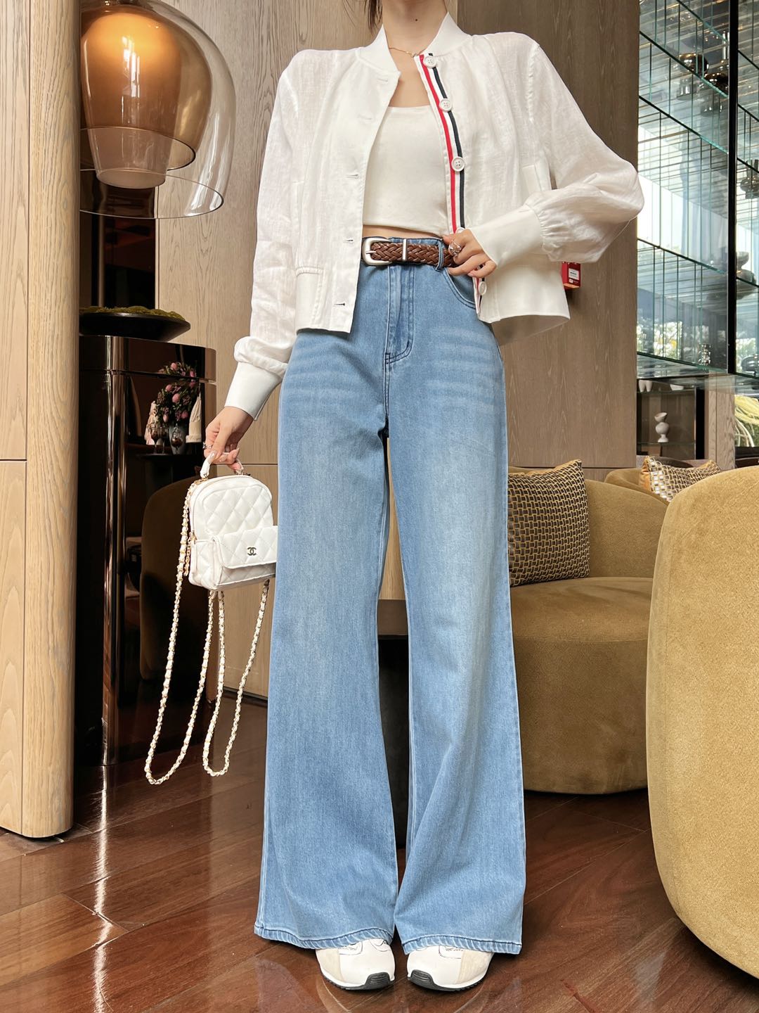 NO:436815,micro horn, alexander wang19860909微喇叭,,alexander wang,Women's clothing