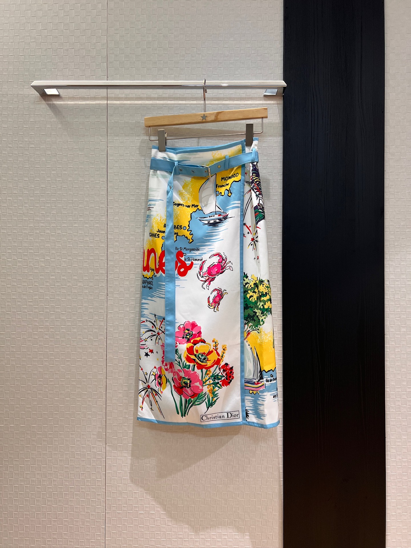 NO:438299,New Souvenir City Limited Series Crab Firework Print Asymmetric Wrap Skirts Bands Bringing Decoration Fashionable temperament Age-reducing versatile SML, Skirts, alexander wang19860909新款souvenir城市限定系列螃蟹烟花印花不对称包裹半裙系腰装饰 时尚气质 减龄百搭 SML,,skirts,alexander wang,Women's clothing