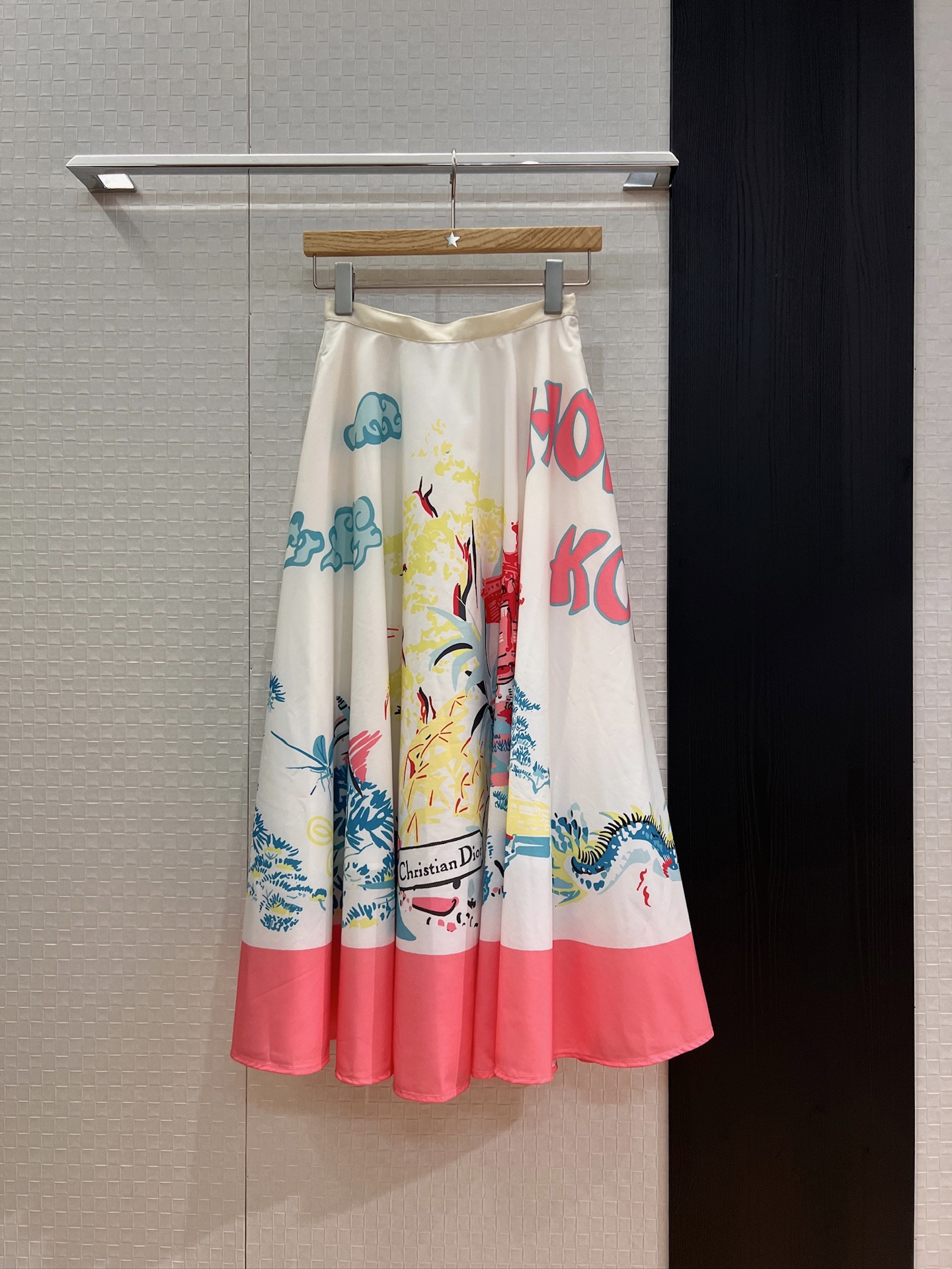 NO:440845,New Souvenir City Limited Series Building Pavilion Printed Large Skirts with Pockets on both sides, Oversized Four-meter Skirts, Age-reducing versatile SML, Skirts, Alexander Wang19860909新款souvenir城市限定系列楼亭印花大摆半裙两侧有口袋 超大四米裙摆 减龄百搭 SML,,skirts,alexander wang,Women's clothing