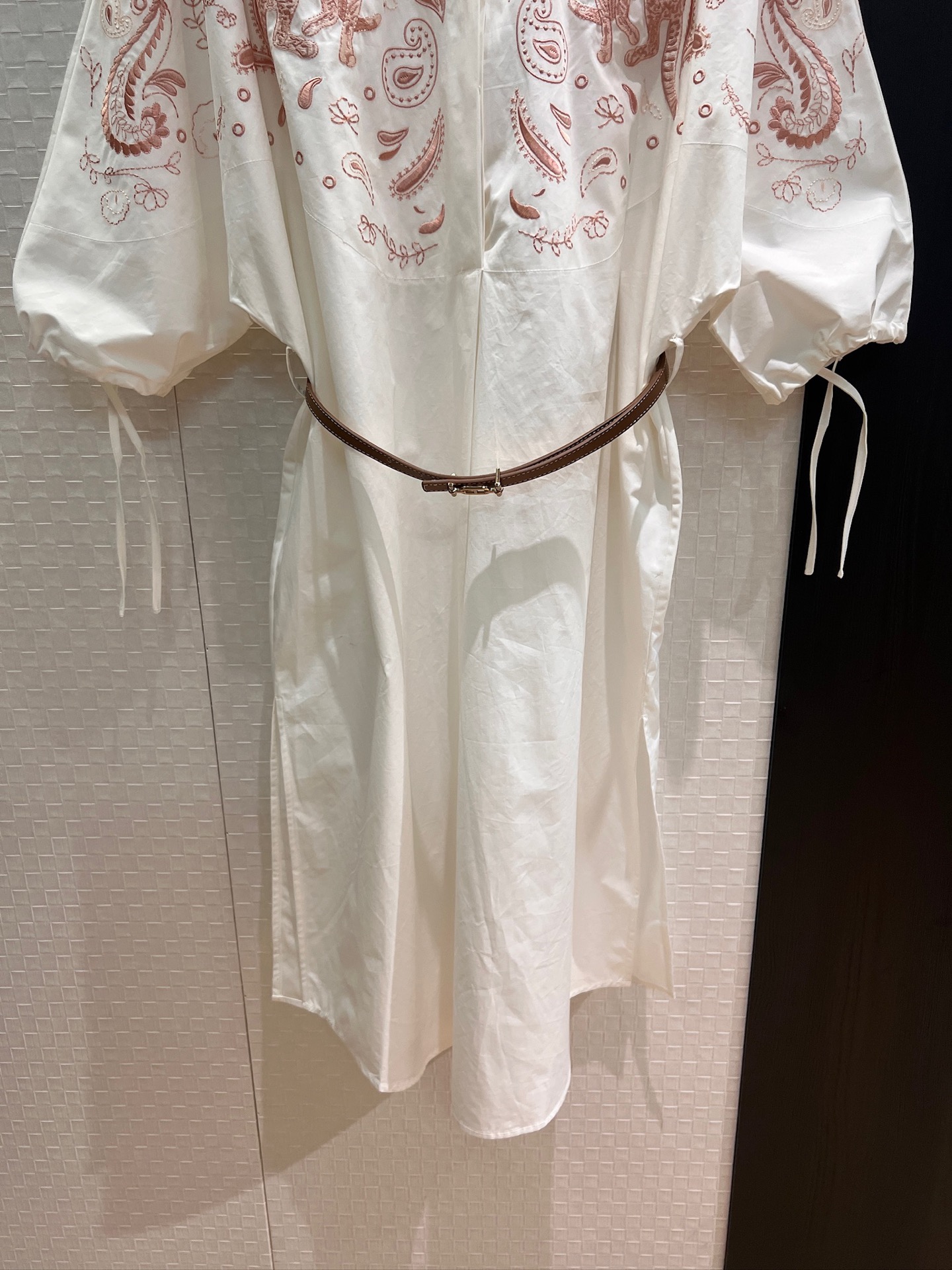 Elegant Embroidered Maxi Dress with Belt - Bohemian Holiday Style 6 i1752318395252 7642 0 4