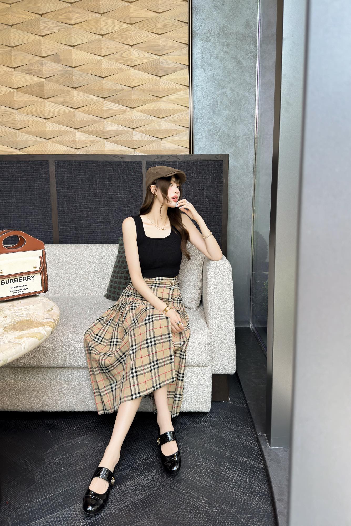 NO:444056,plaid skirt, skirts,alexander wang19860909格子裙,,skirts,alexander wang,Women's clothing