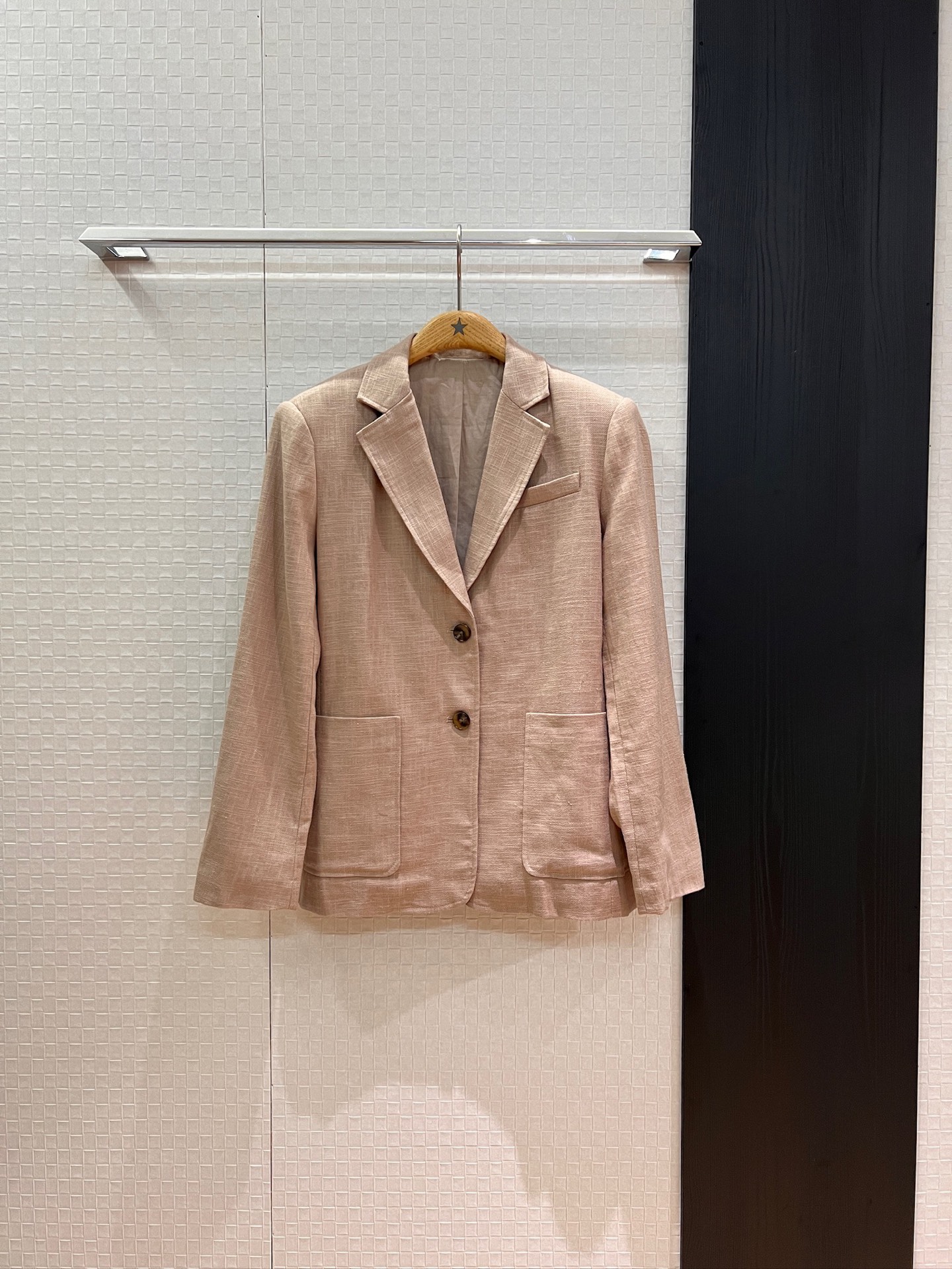 NO:453259,New style old money style minimalist design linen suit jacket can be worn with the same style of trousers. Successful and neat commuting and casual khaki white SML,, jackets & coats,business suit,alexander wang19860909新款老钱风 极简设计亚麻西装外套可搭同款西裤 干练利落通勤休闲 卡其白色 SML,,jackets & coats,business suit,alexander wang,Women's clothing