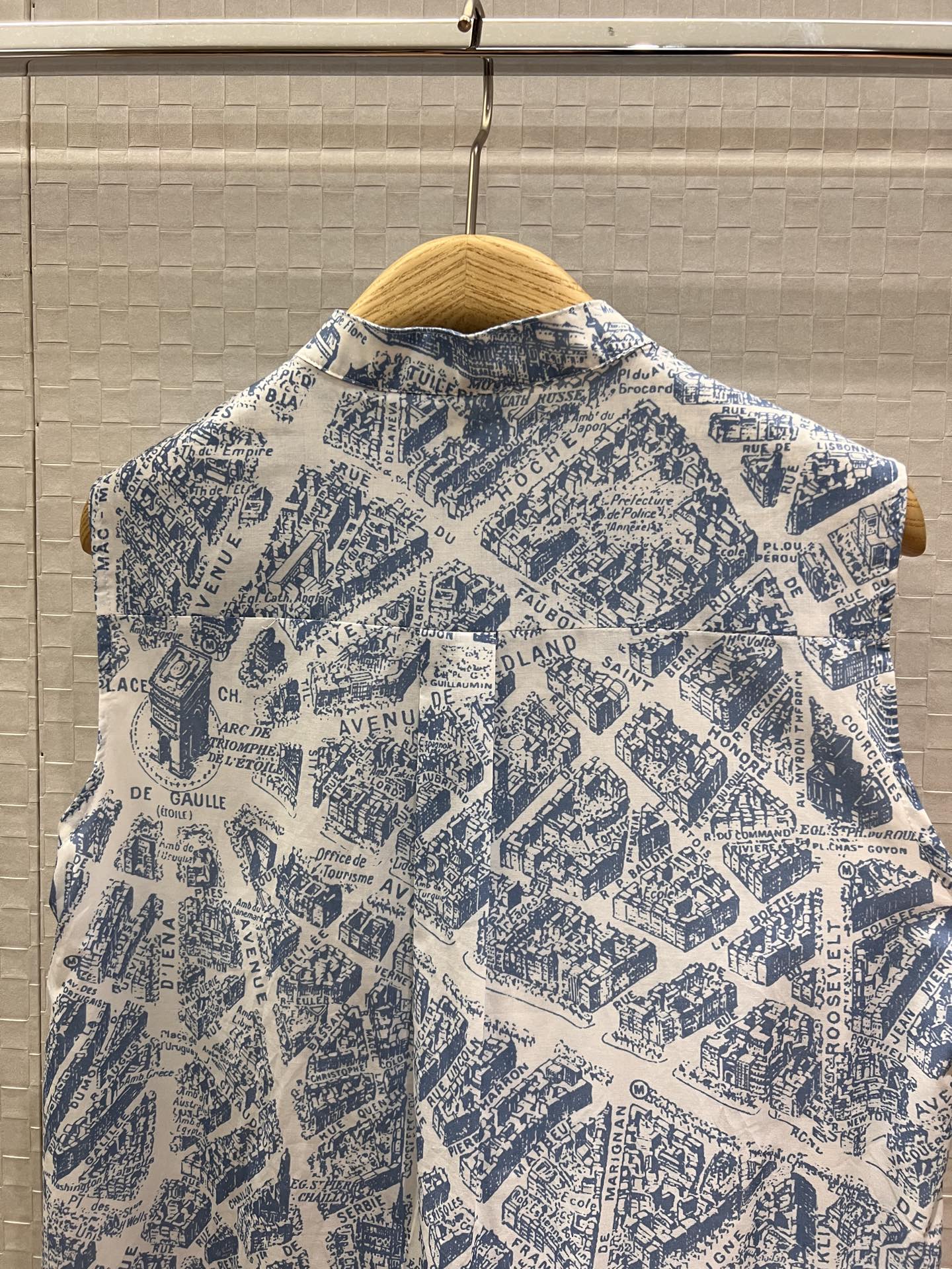 Dior Blue Map Sleeveless Babydoll Dress - A-Line Cotton Sundress 9 i1754133626734 699 0 8