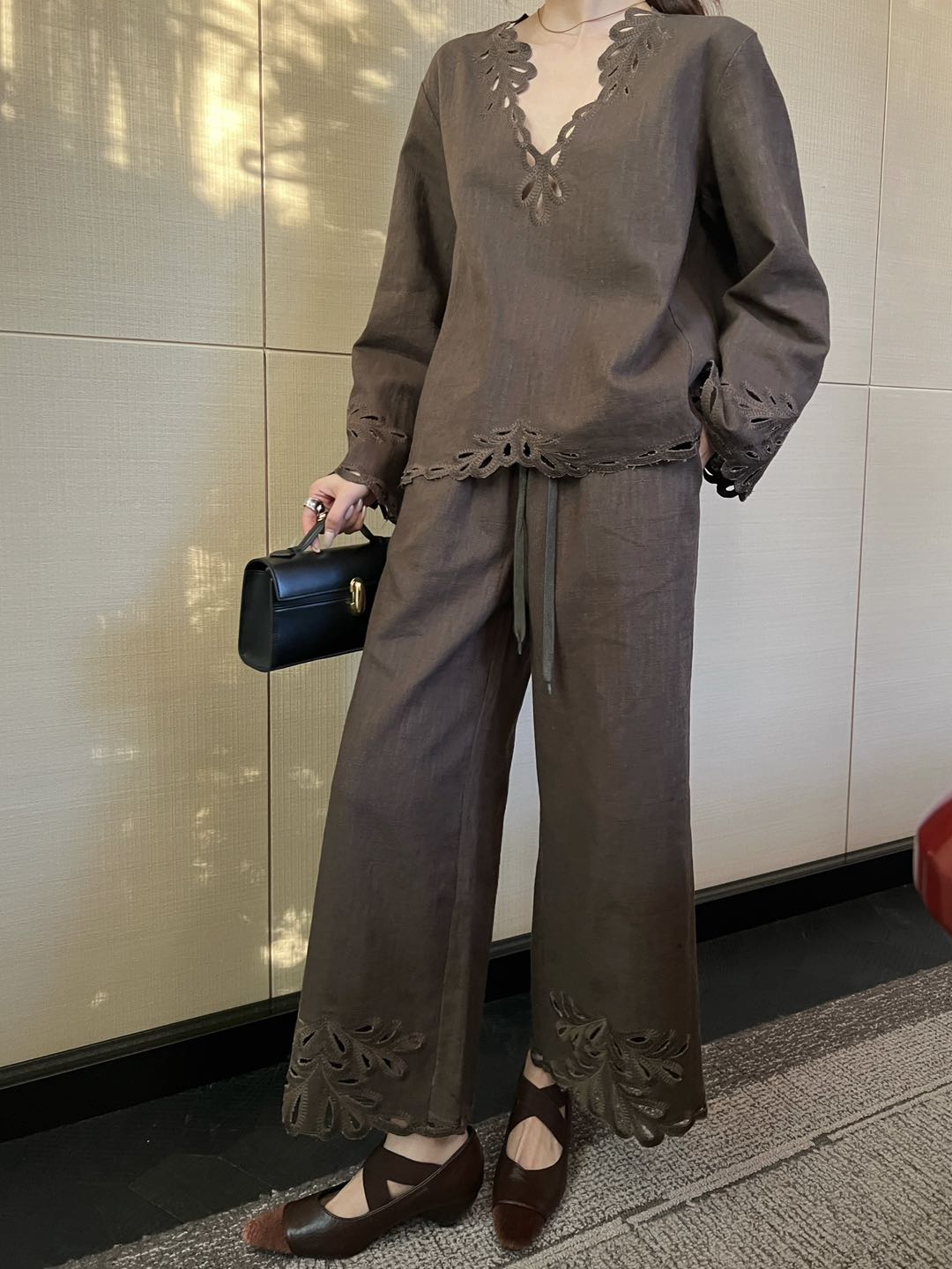 NO:505650,Top wide-leg pants lazy, alexander wang19860909上衣阔腿裤慵懒,,alexander wang,Women's clothing