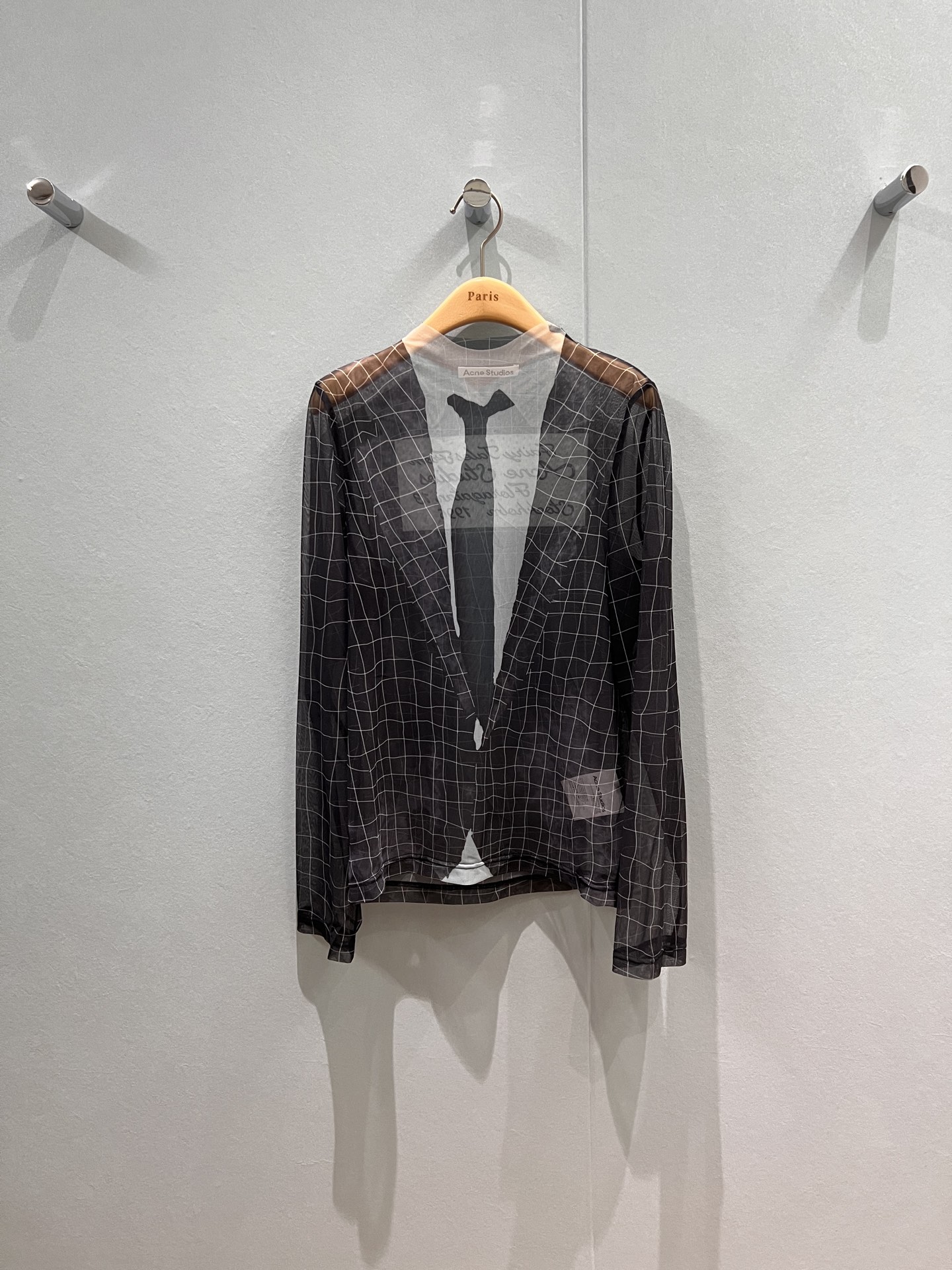 NO:493669,AC new model Wang Junkai same model, men and women same model 1996 tie plaid 3D printed mesh base shirt perspective top Fashion personality SML, ties, alexander wang19860909AC新款王俊凯同款 男女同款1996领带格纹3D印花网纱打底衫透视上衣 时尚个性 SML,,ties,alexander wang,Women's clothing
